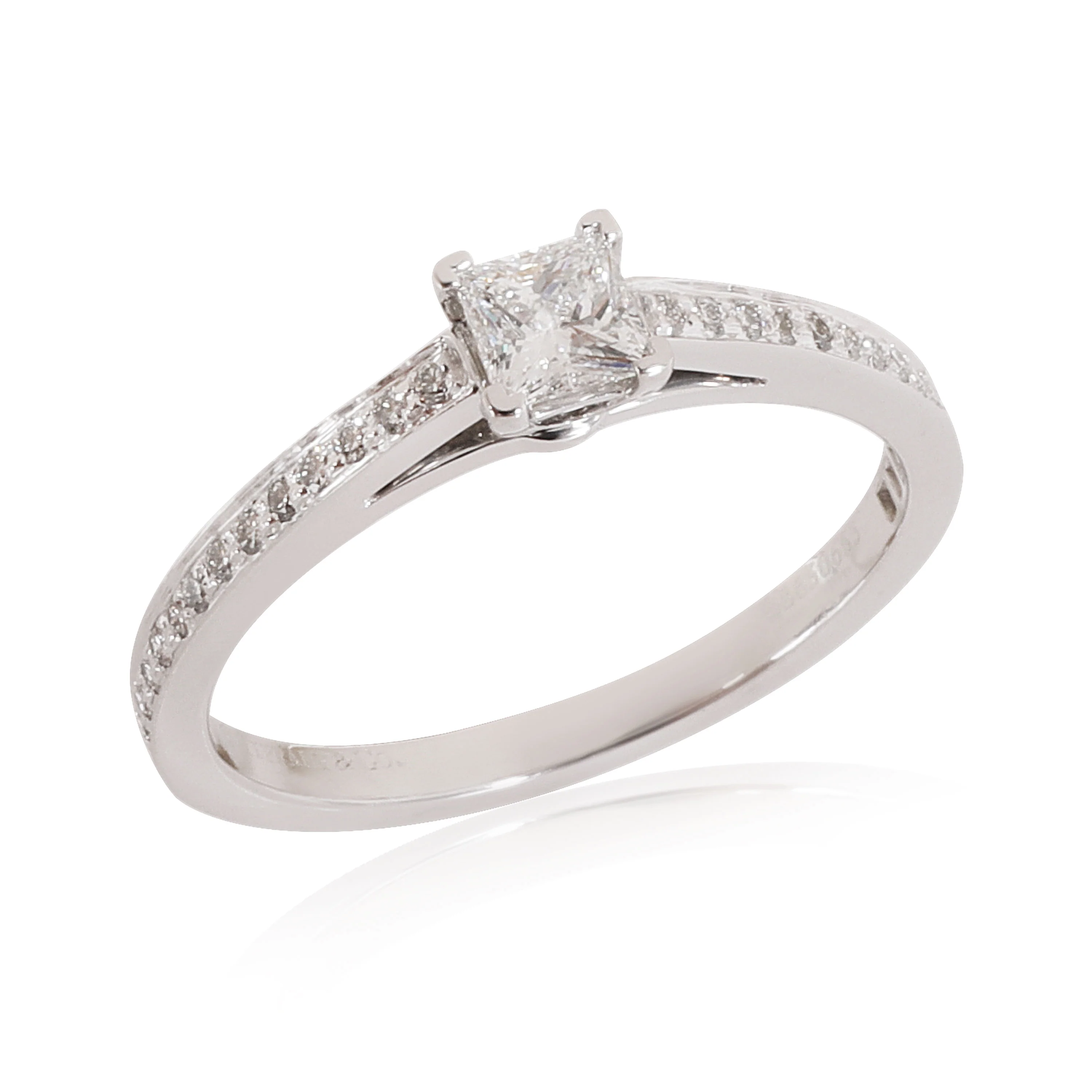 Tiffany & Co. Grace Diamond Engagement Ring in Platinum D VS1 0.35 CT - Image 3