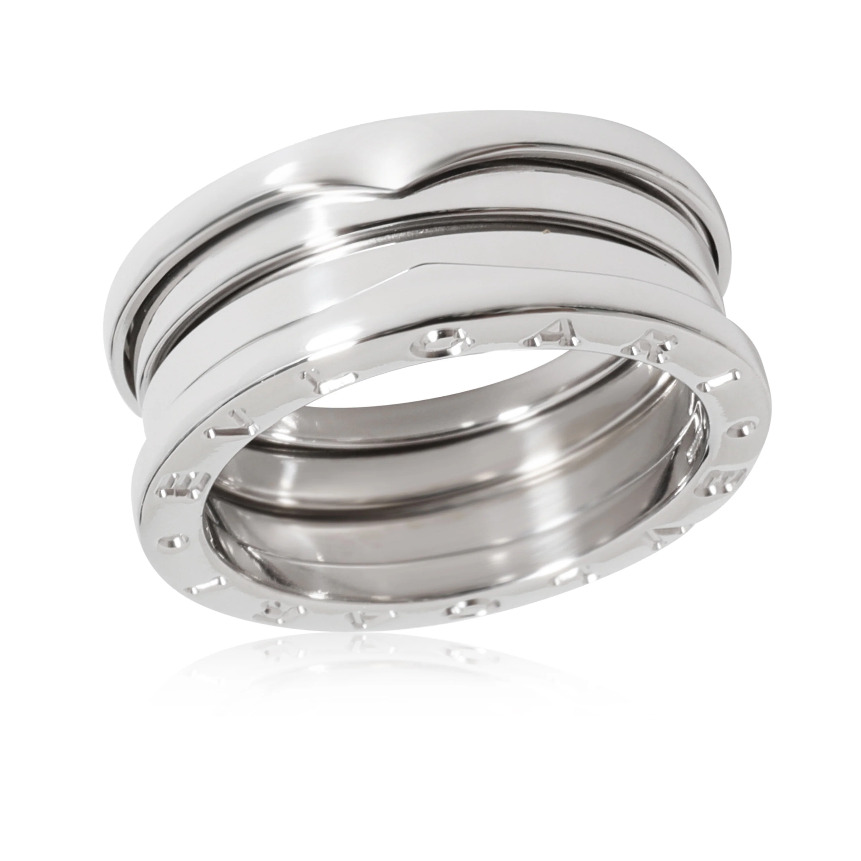 BVLGARI B.Zero1 Three-Band Ring in 18kt White Gold - Image 2