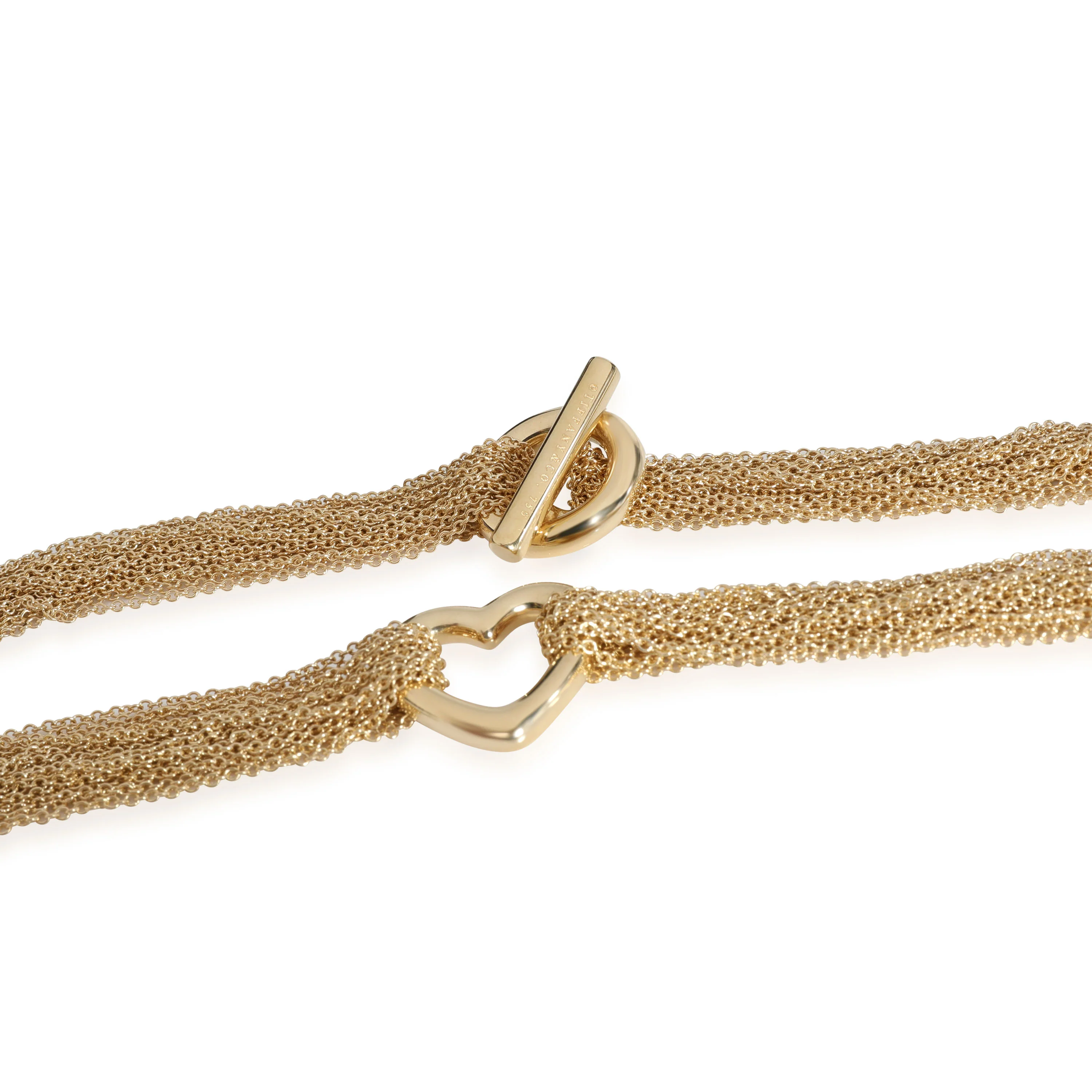Tiffany & Co. Heart Choker Toggle Multi-Strand Necklace in 18K Yellow Gold - Image 3