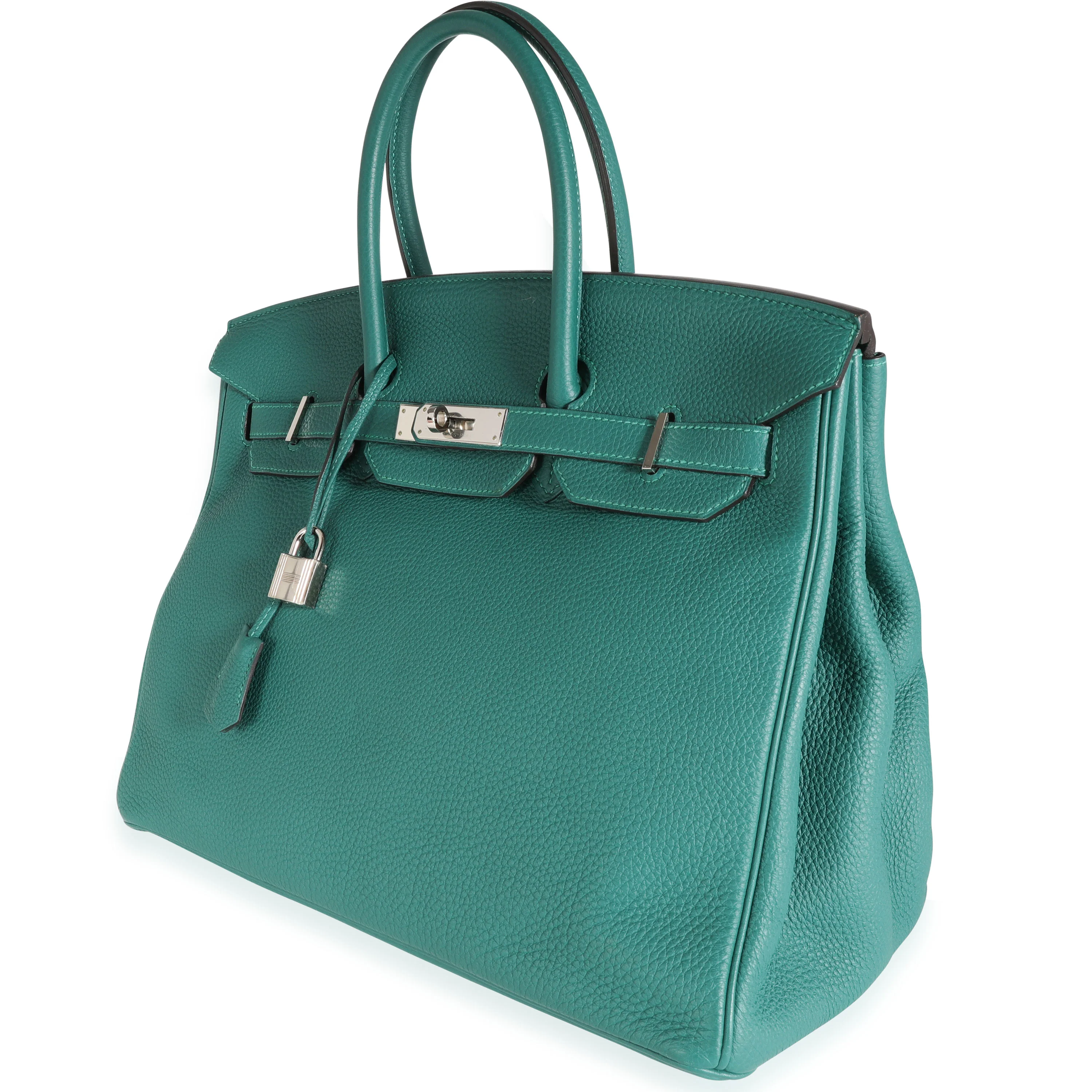Malachite Togo Birkin 35 PHW - Image 2