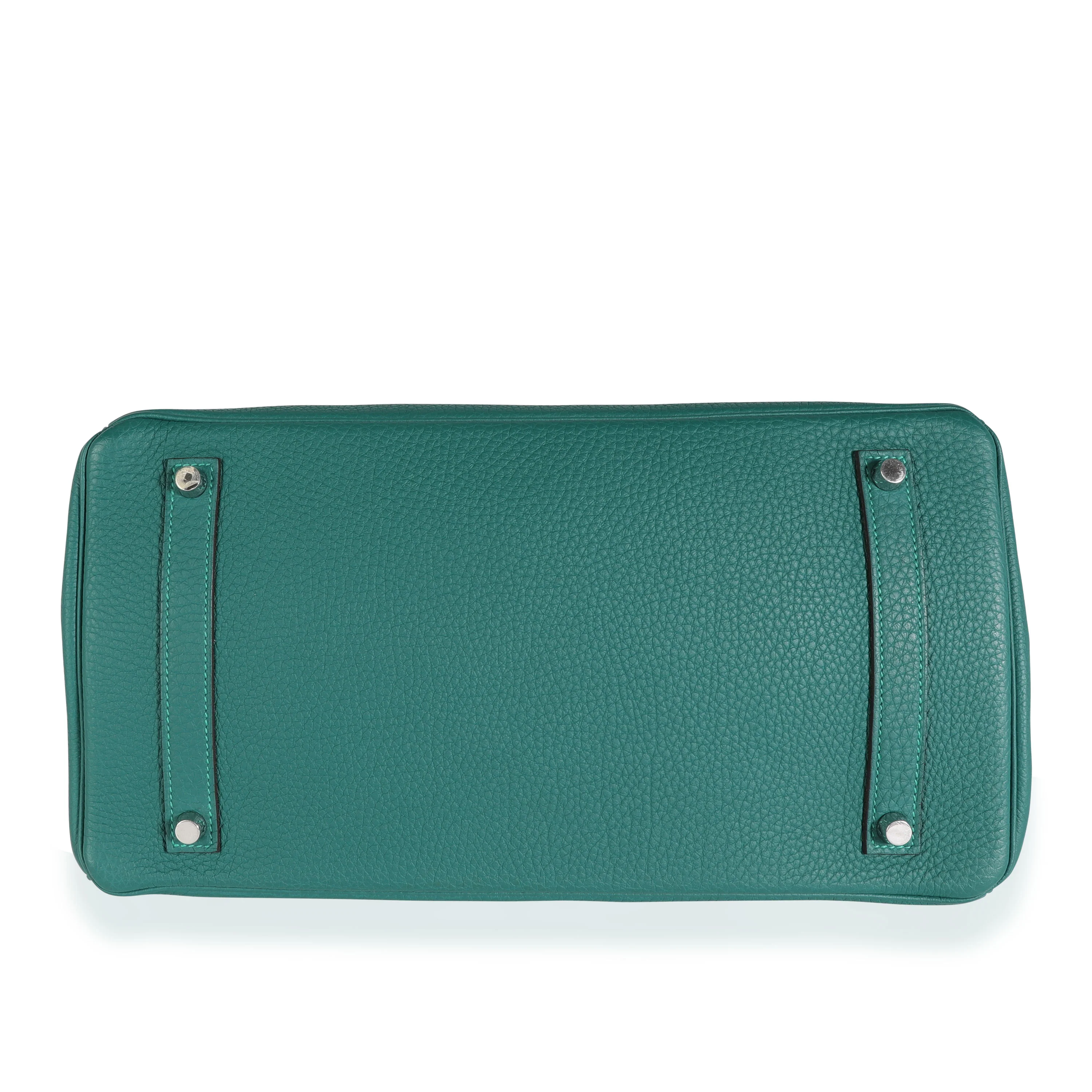 Malachite Togo Birkin 35 PHW - Image 4