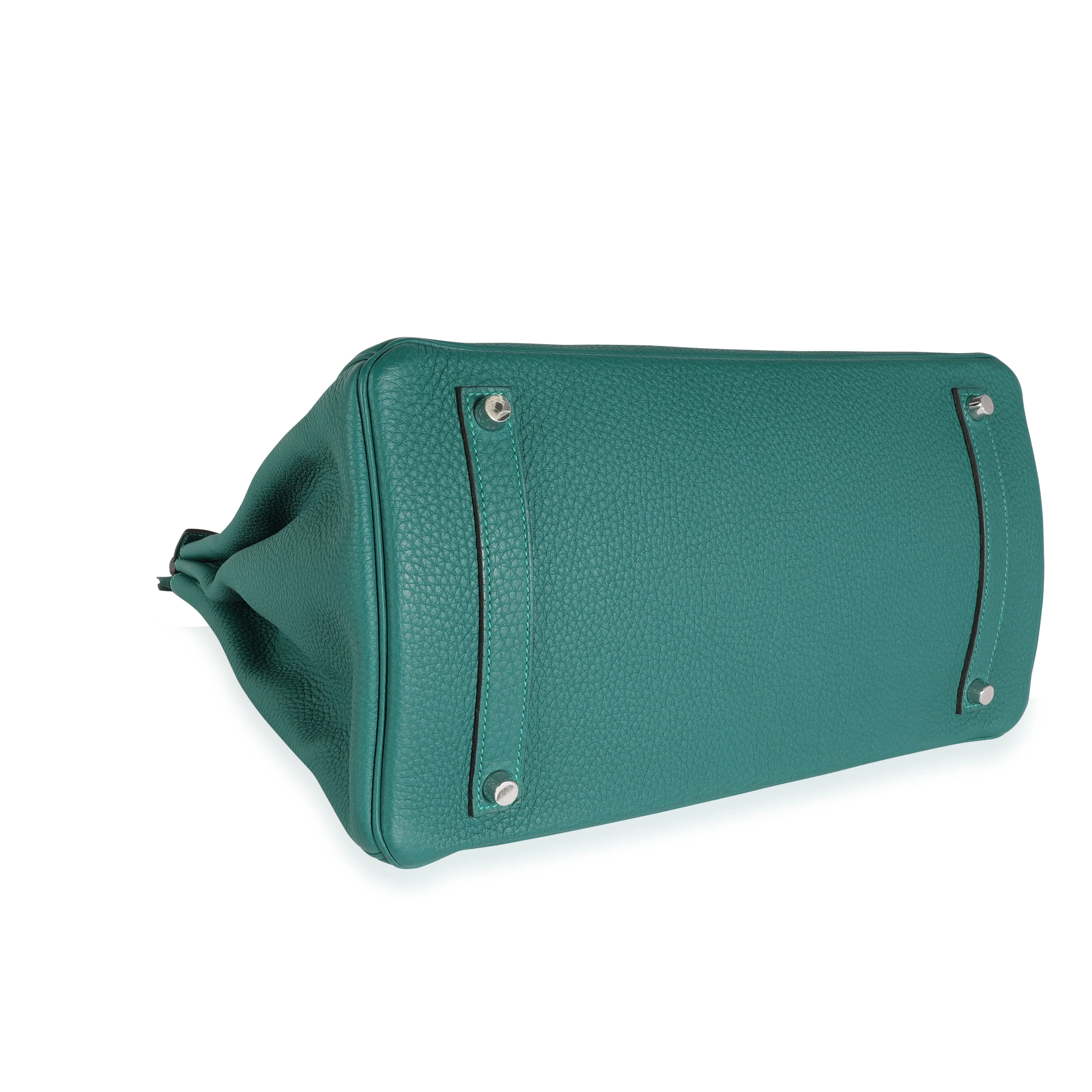 Malachite Togo Birkin 35 PHW - Image 6