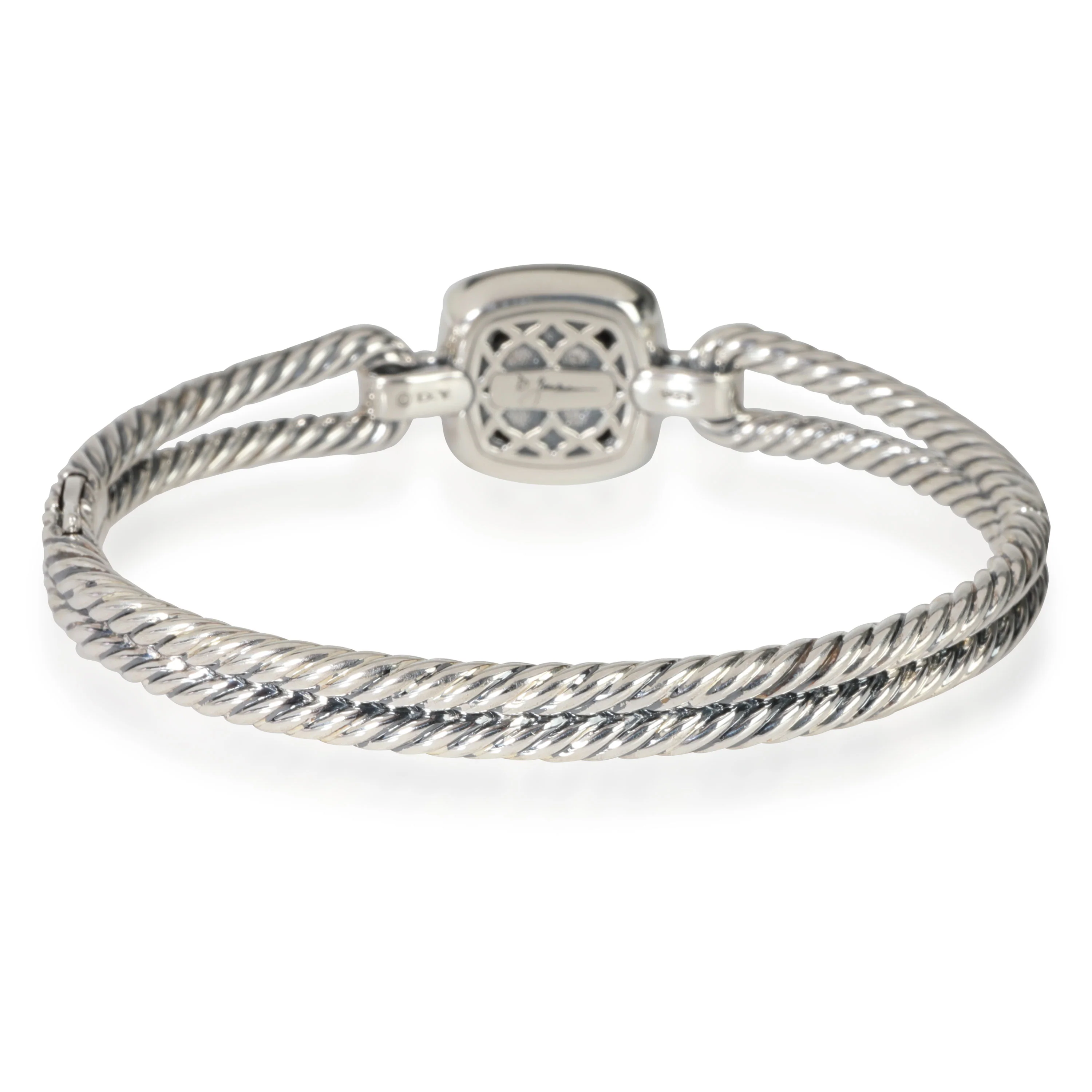 David Yurman Albion Black Diamond Bangle in Sterling Silver 0.73 CTW - Image 3