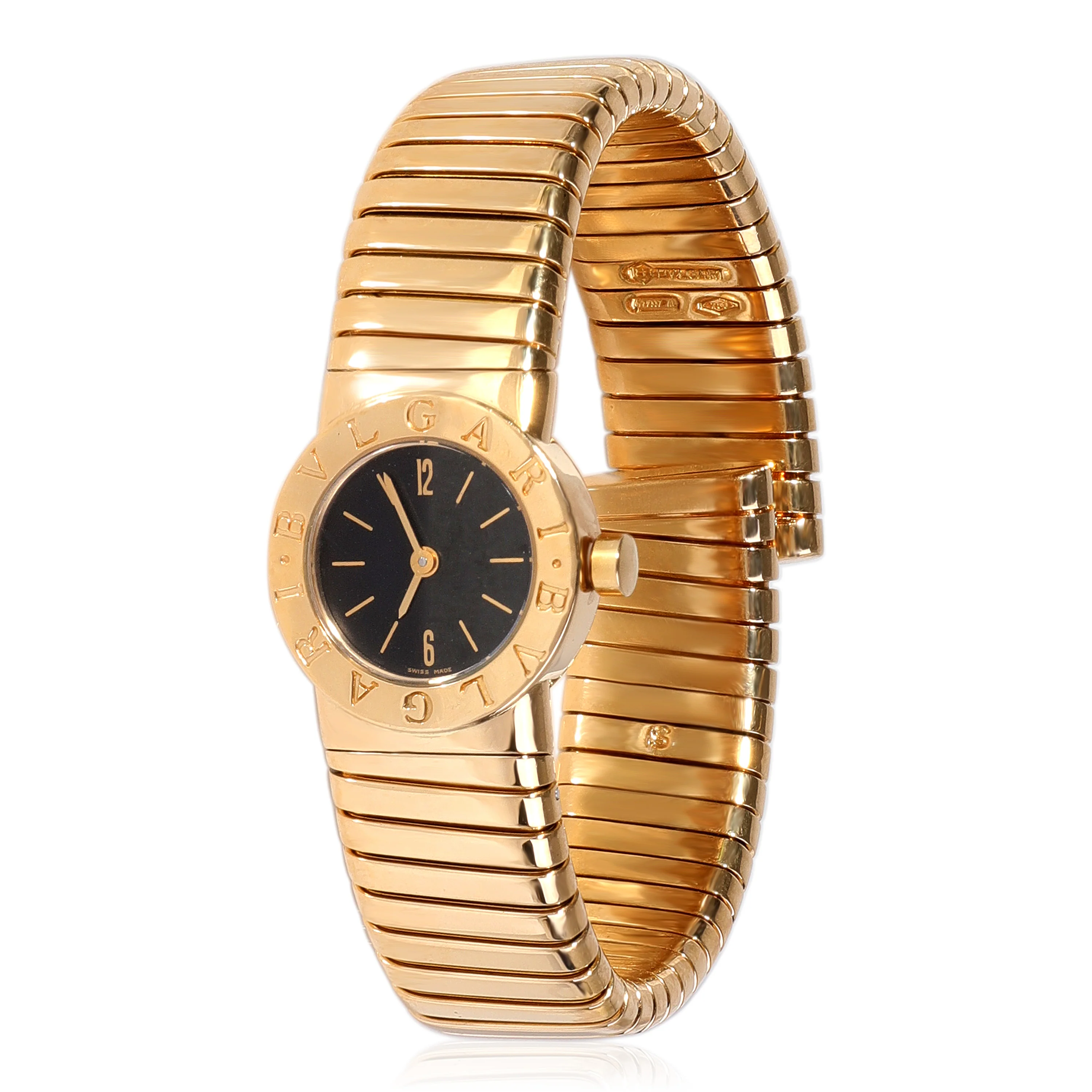 BVLGARI Tubogas BB 19 2T Womens Watch in 18kt Yellow Gold
