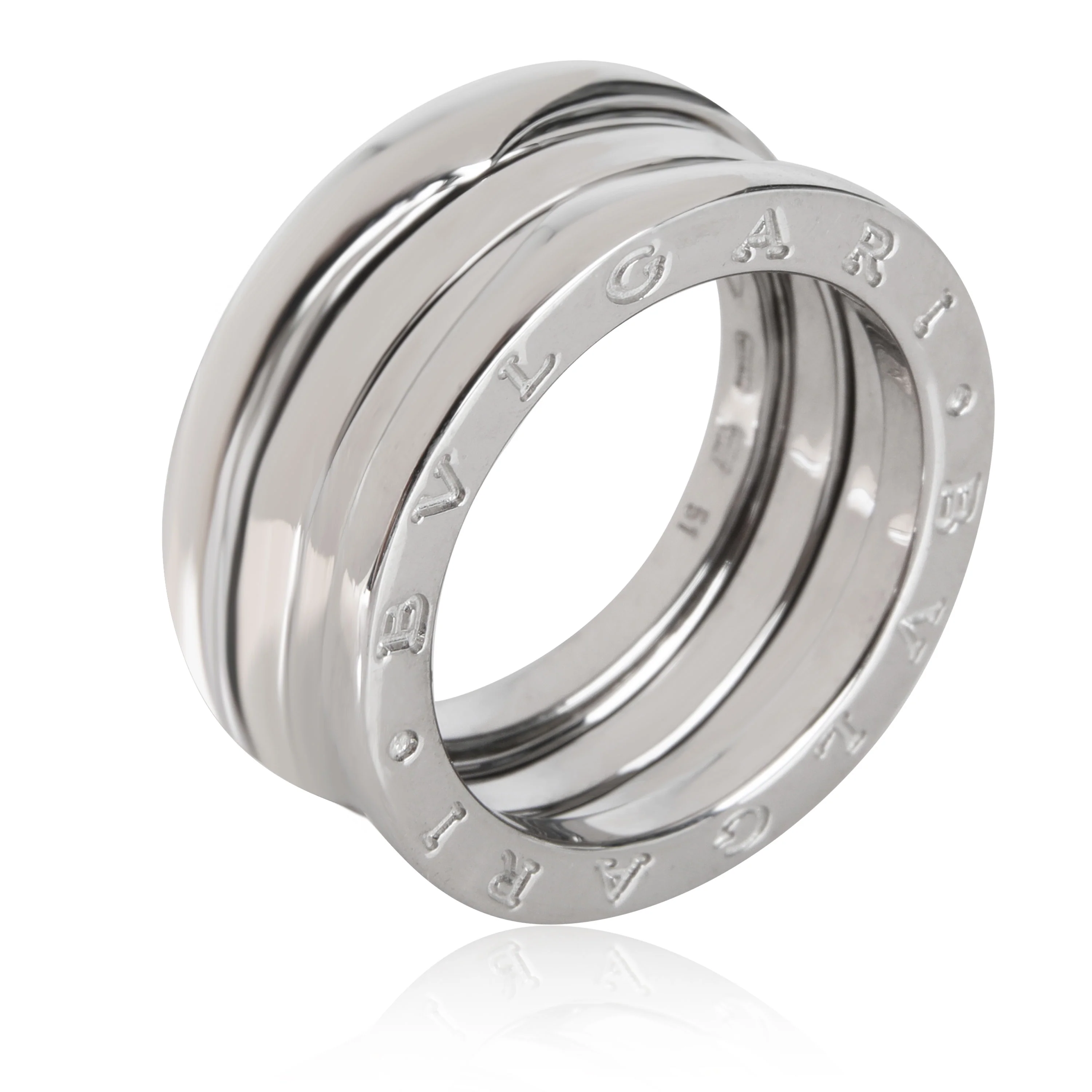 B.Zero1 Three-Band Ring in 18k White Gold - Image 4