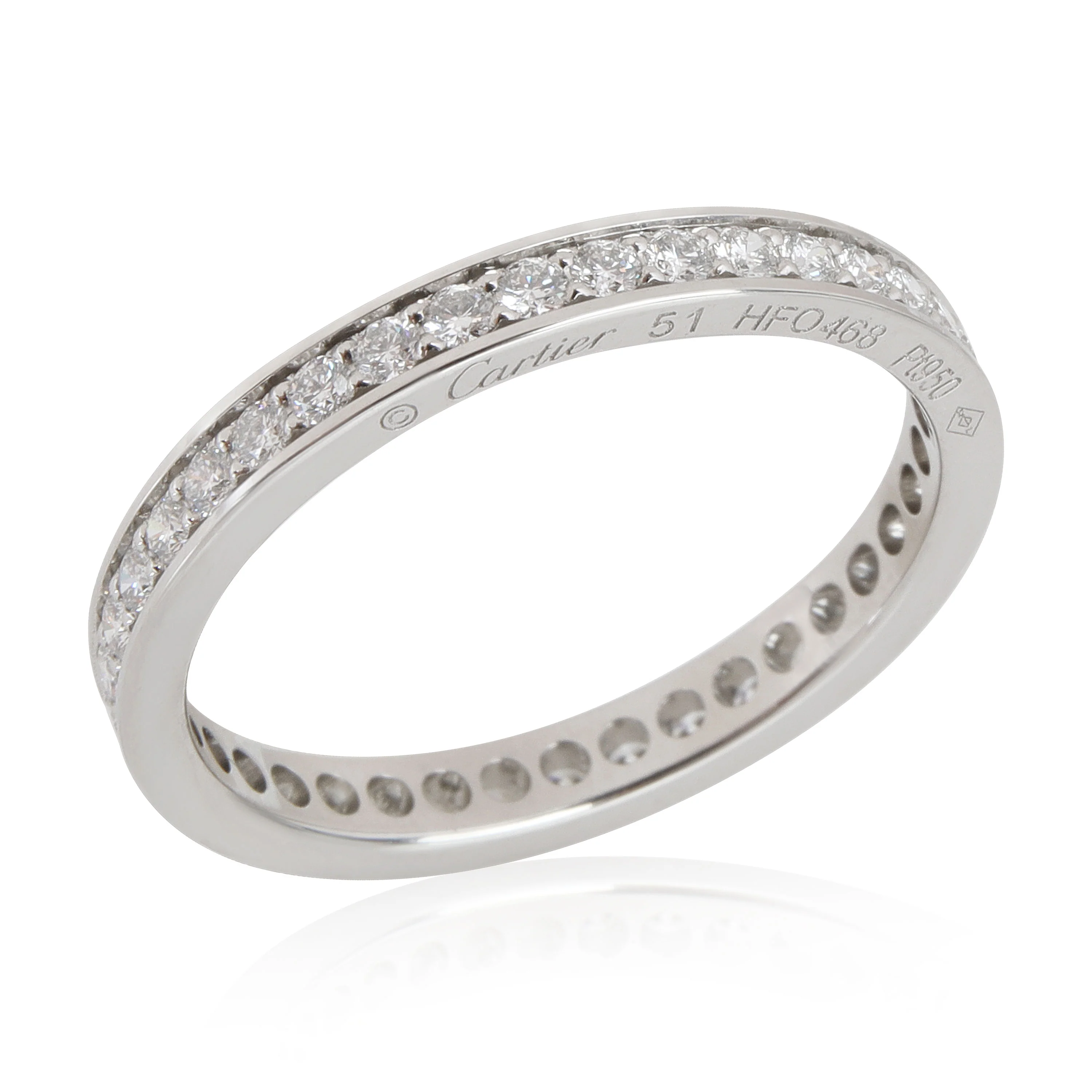 Cartier Ballerine Diamond Eternity Band in  Platinum 0.38 CTW - Image 5