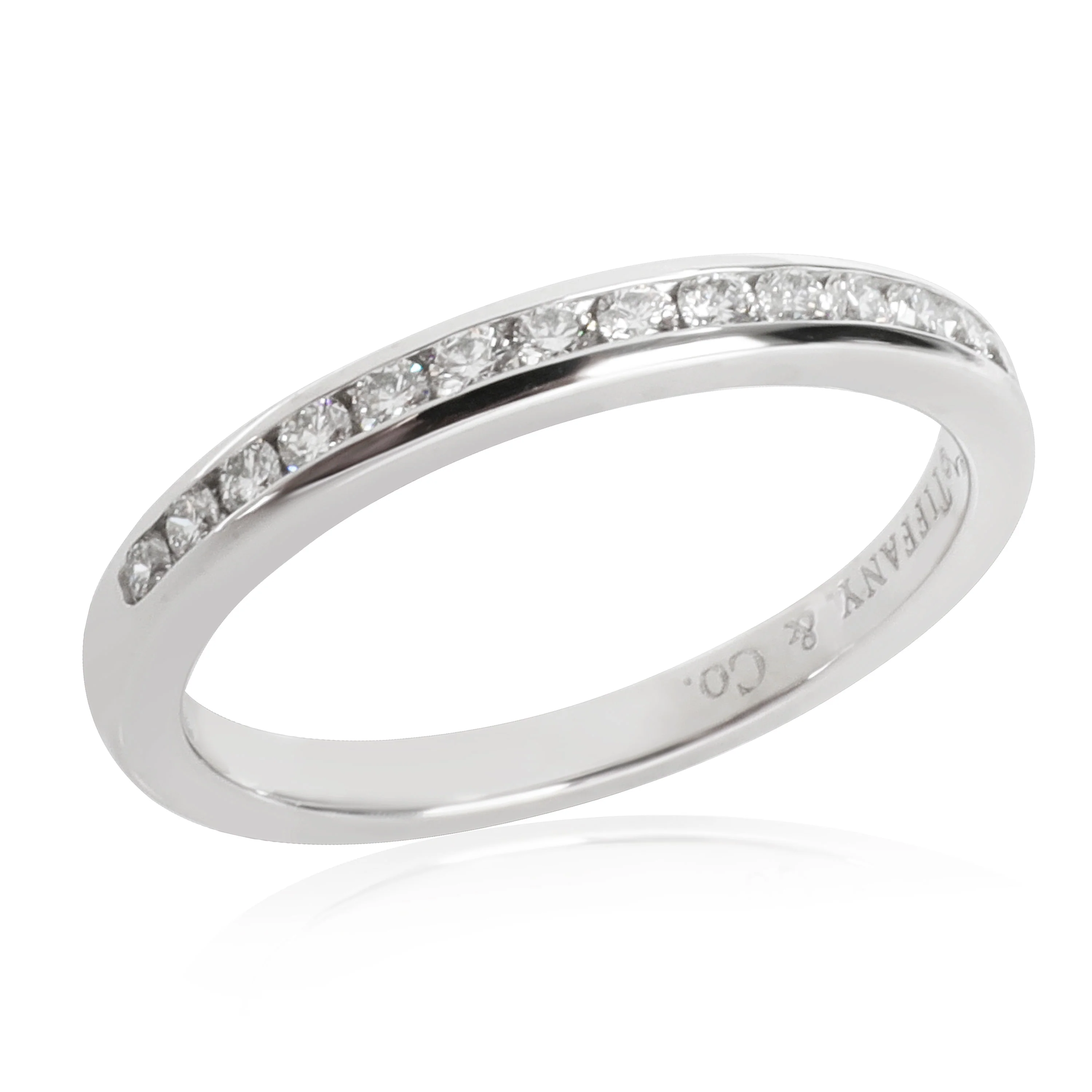 Tiffany & Co. Channel Diamond Ring in Platinum 0.17 CTW - Image 3