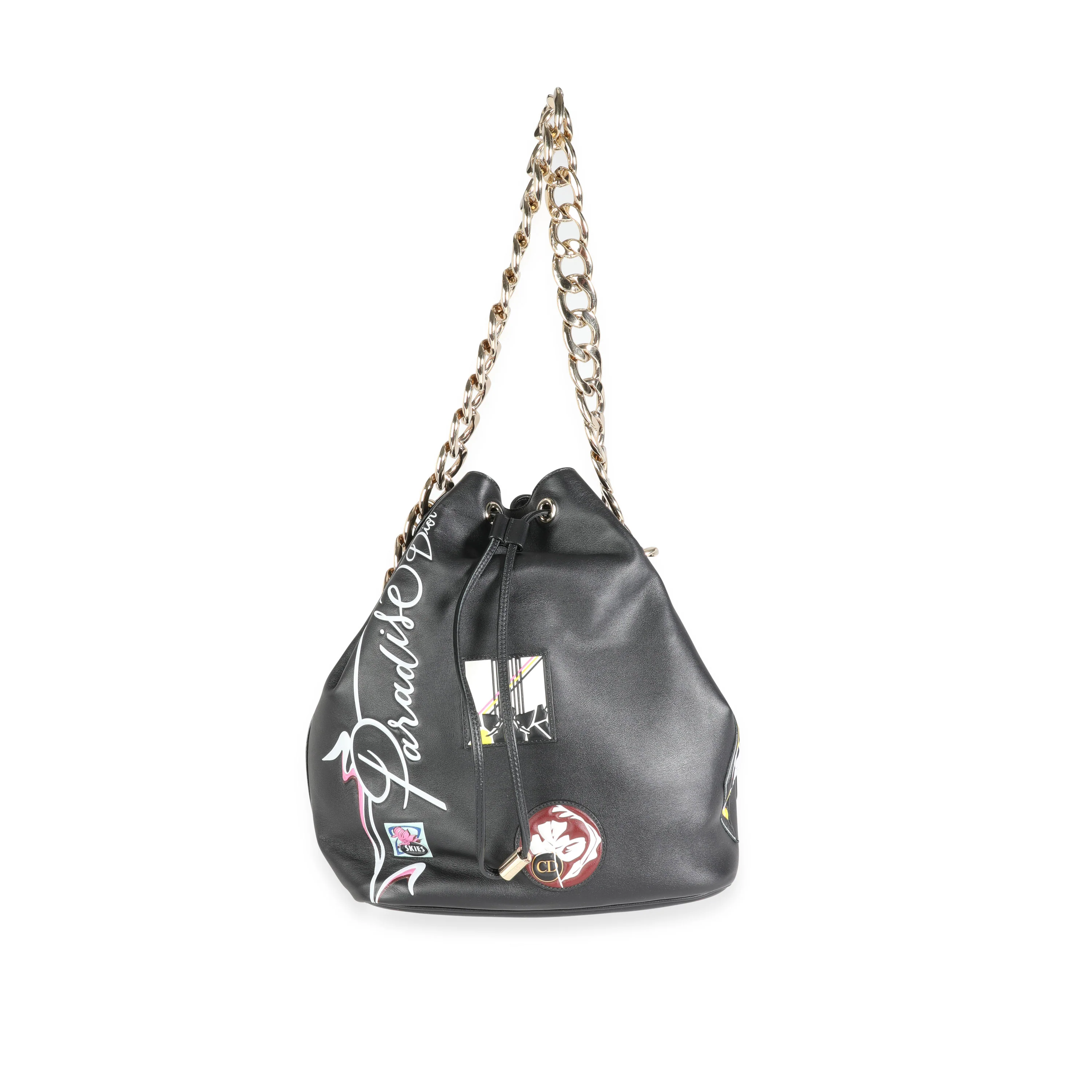 Limited Edition Black Calfskin Paradise Bubble Bag - Image 4