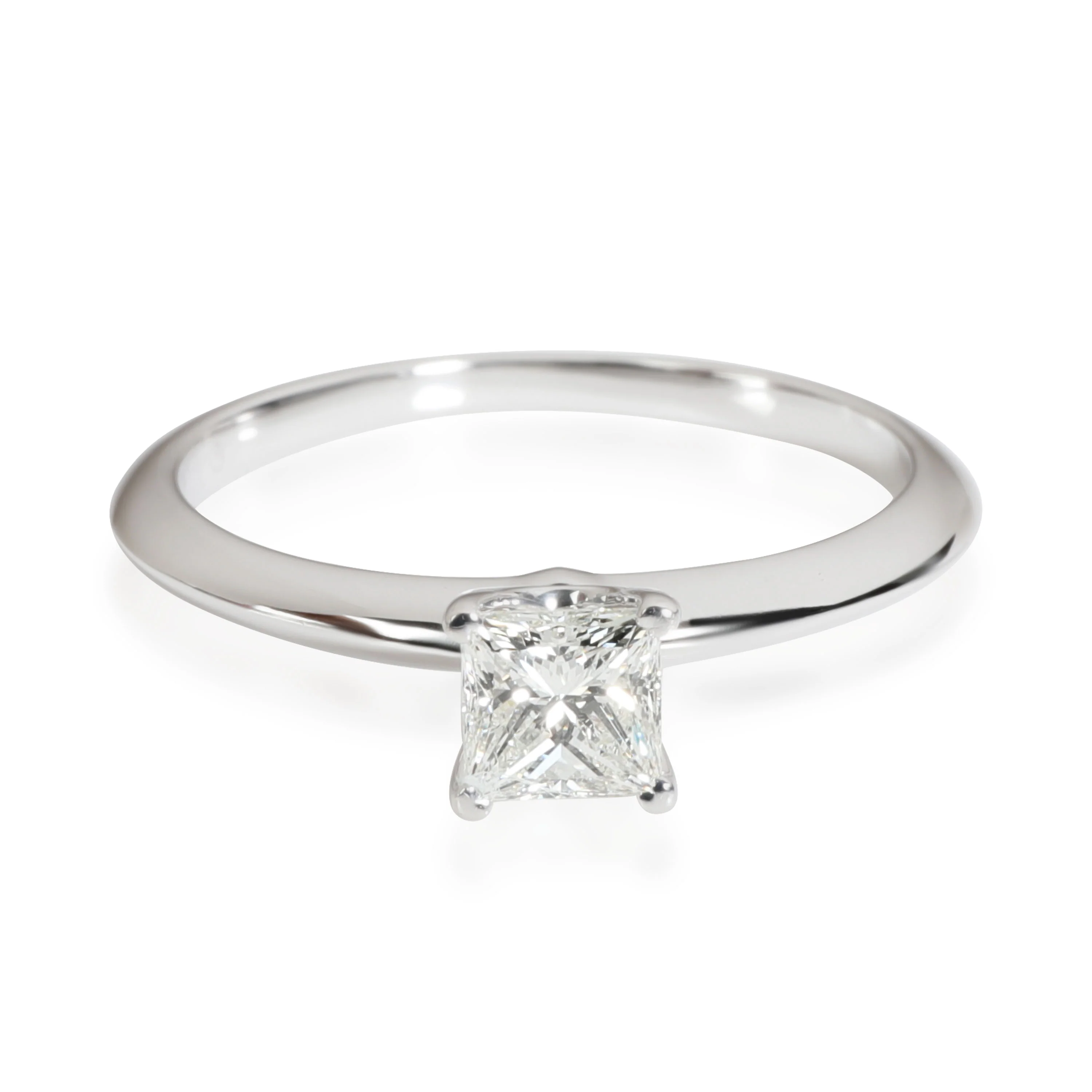 Tiffany & Co. Diamond Engagement Ring in 950 Platinum I VVS2 0.51 CTW