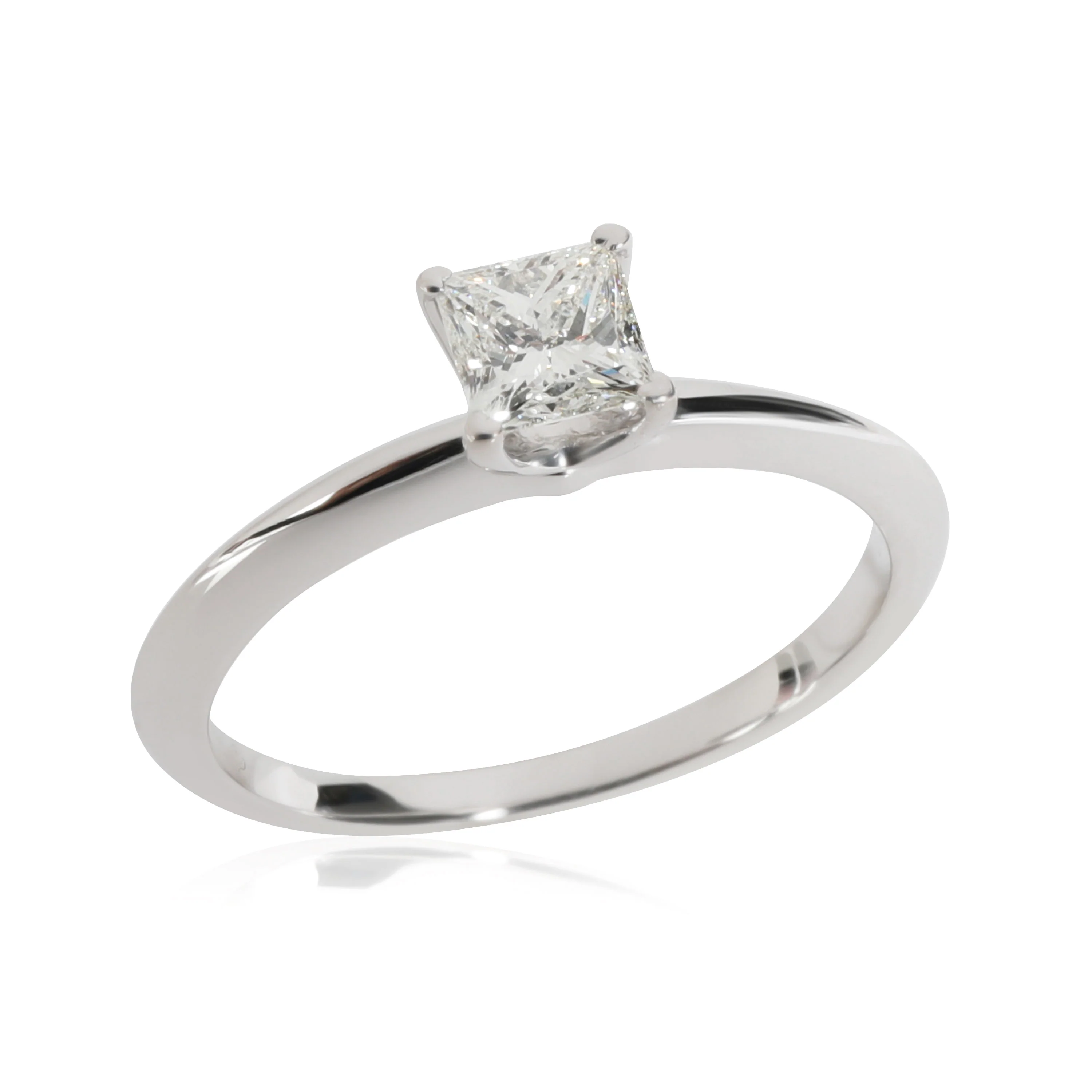 Tiffany & Co. Diamond Engagement Ring in 950 Platinum I VVS2 0.51 CTW - Image 3