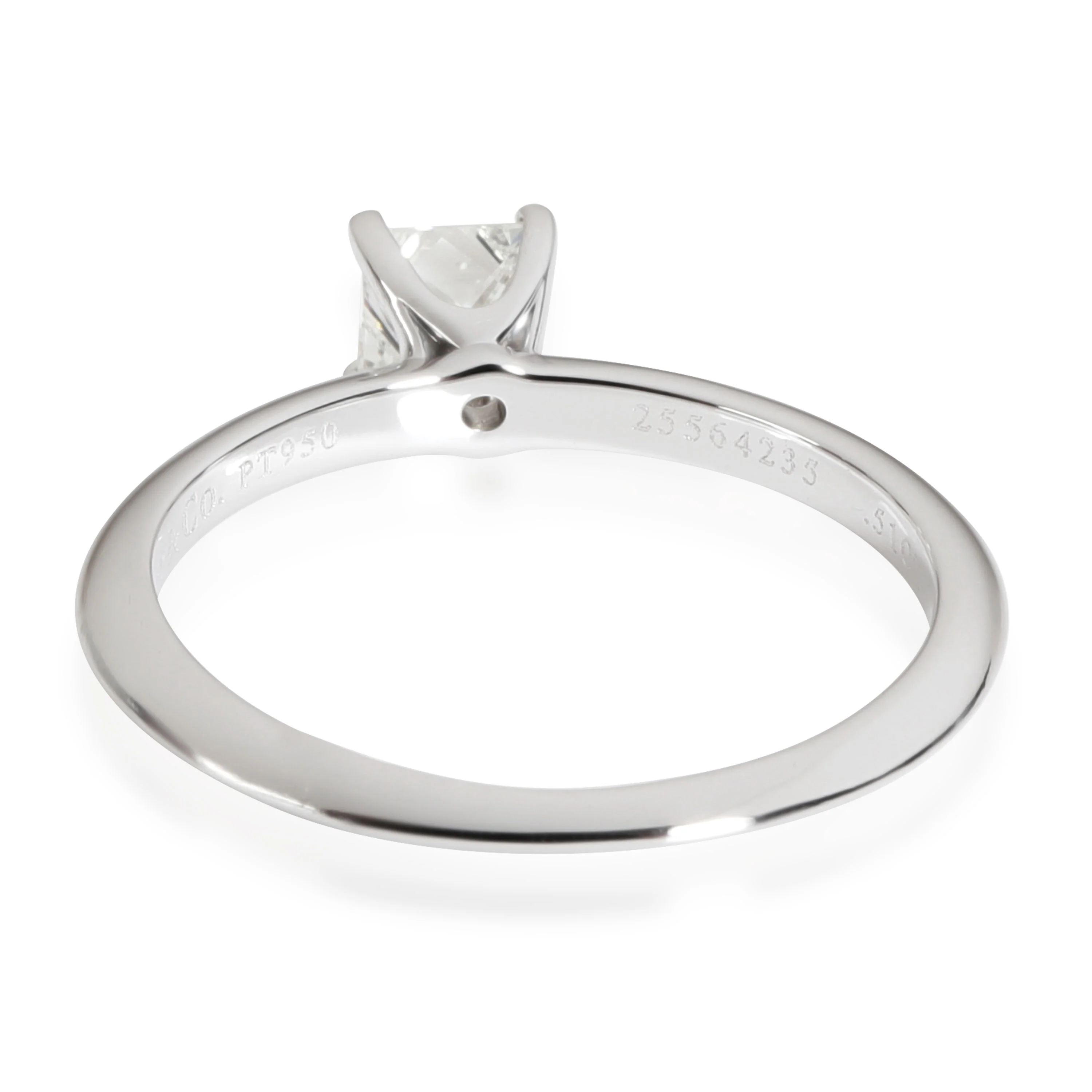 Tiffany & Co. Diamond Engagement Ring in 950 Platinum I VVS2 0.51 CTW - Image 4