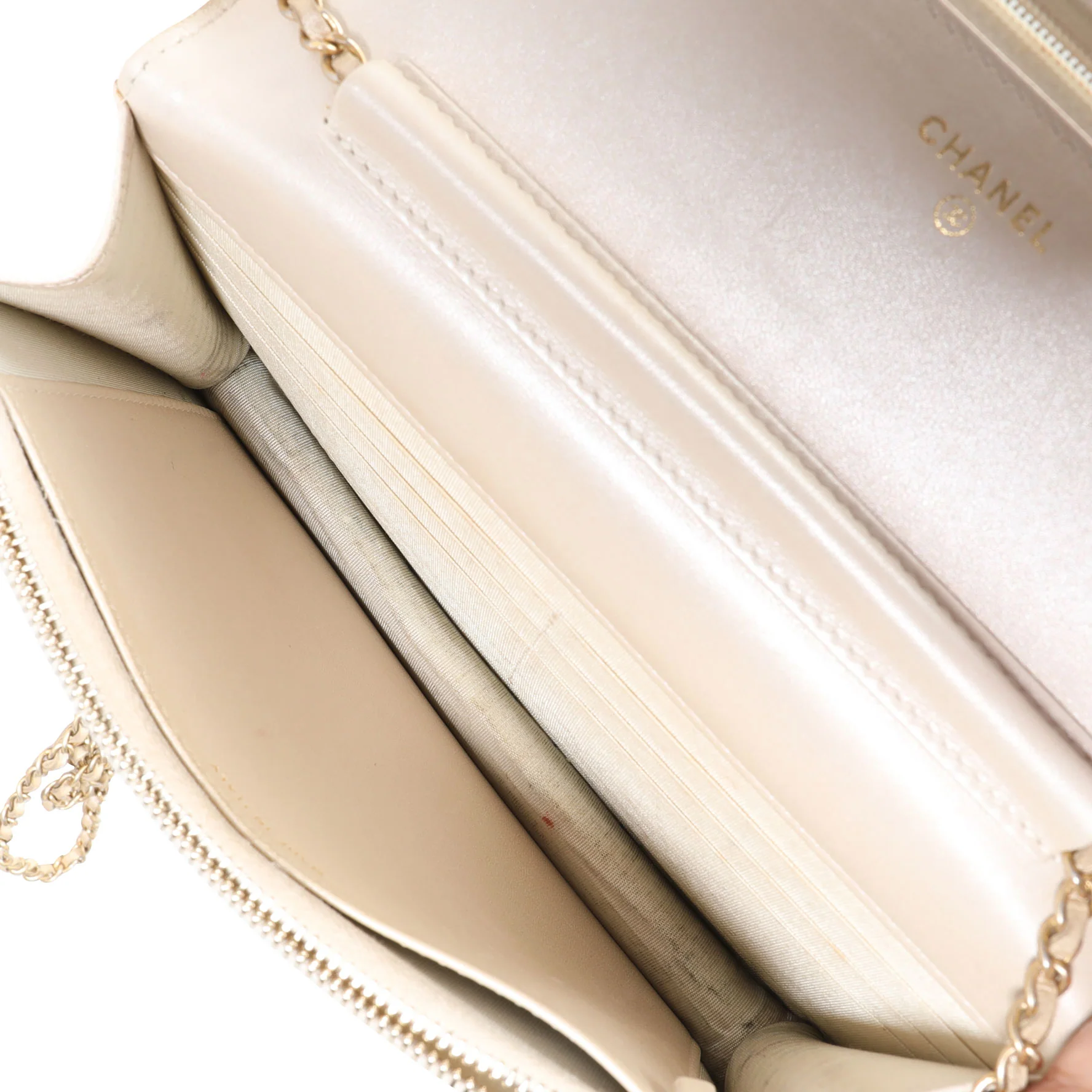 Gold Metallic Lizard Golden Class Wallet on Chain - Image 8