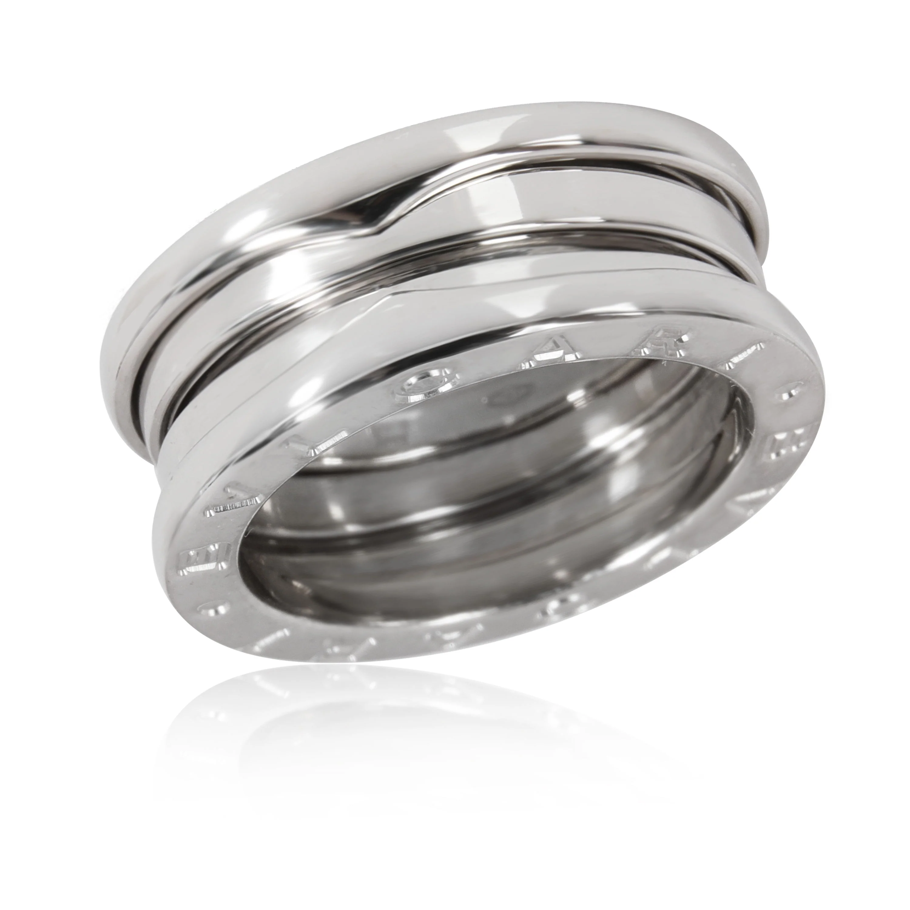 Bvlgari B.zero1 Three-Band Ring in 18k White Gold - Image 2