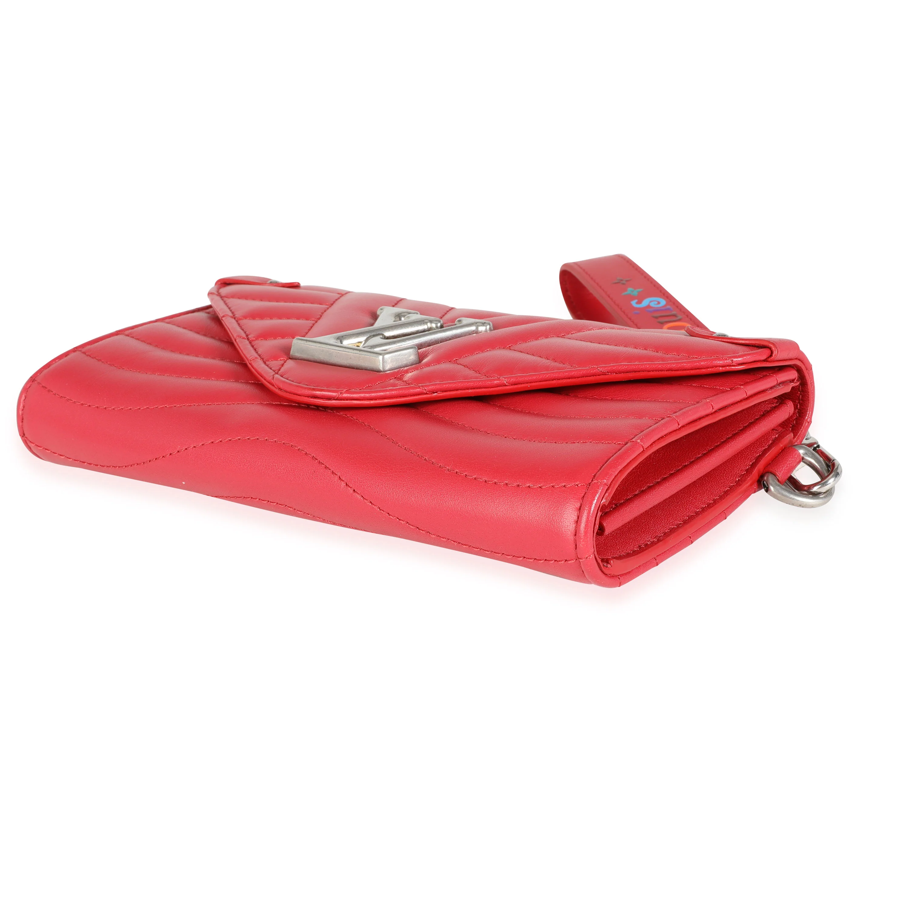 Louis Vuitton Red Quilted Cowhide New Wave Wristlet Wallet - Image 7