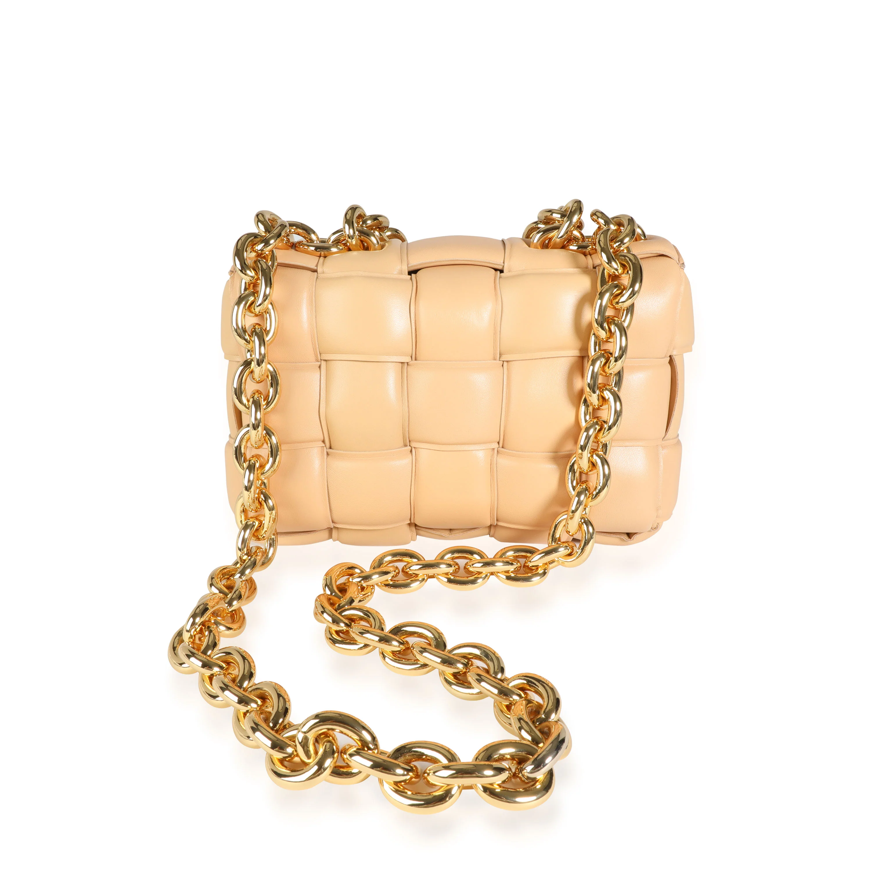 Bottega Veneta Almond Maxi Intrecciato Leather Chain Cassette Bag - Image 3
