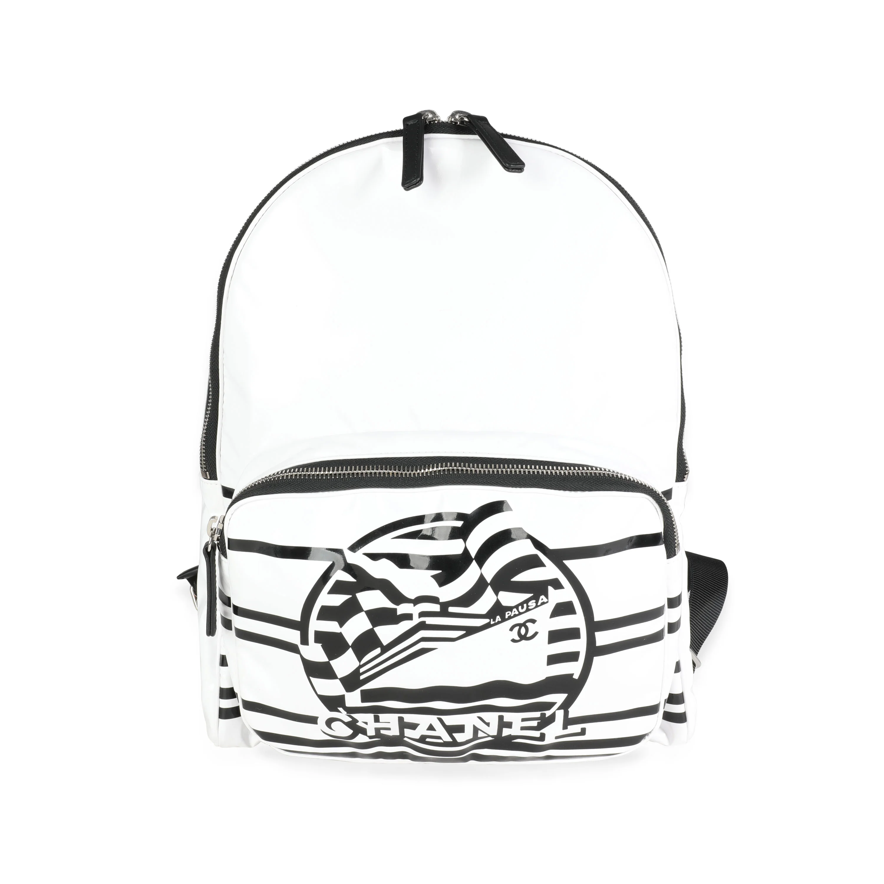 White Vinyl La Pausa Backpack