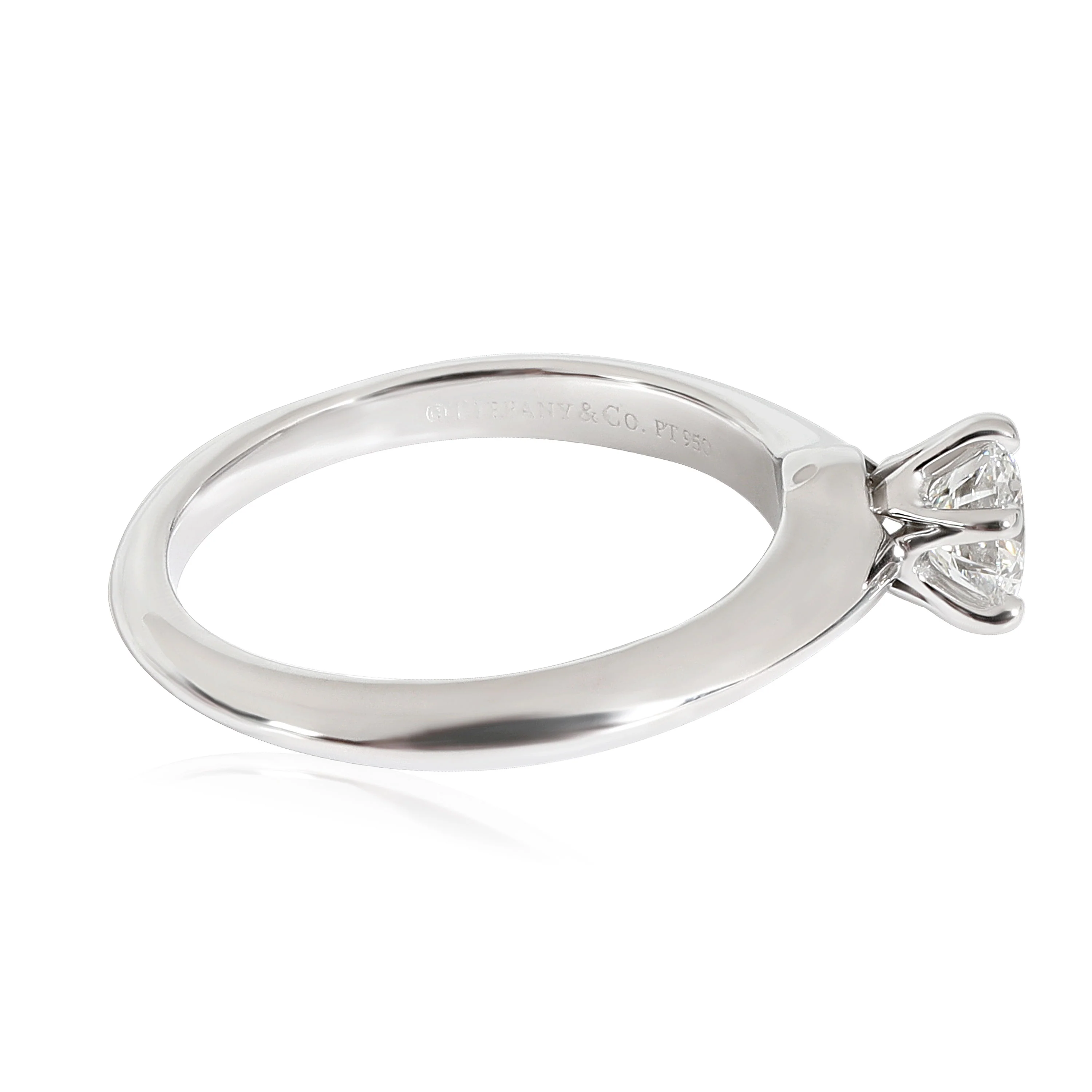 Tiffany & Co. Diamond Engagement Ring in Platinum F VS1 0.51 CTW - Image 2