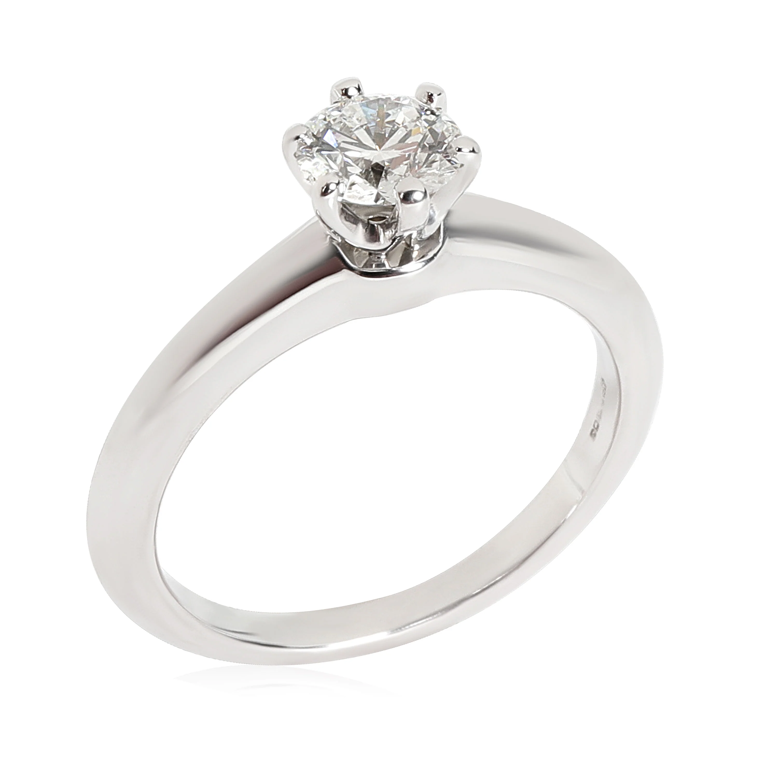 Tiffany & Co. Diamond Engagement Ring in Platinum F VS1 0.51 CTW - Image 3