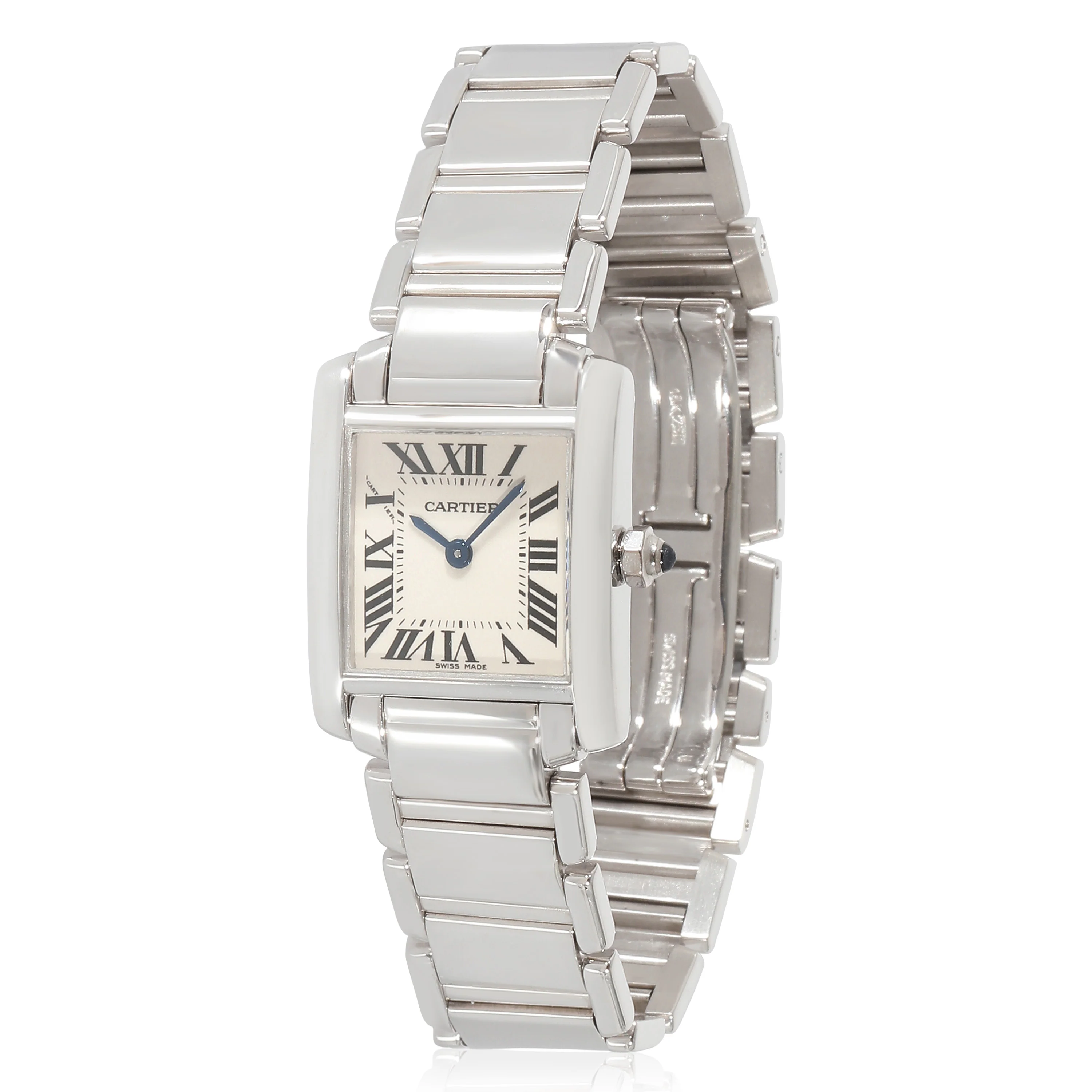 Cartier Tank Francaise W50012S3 Womens Watch in 18kt White Gold - Image 5