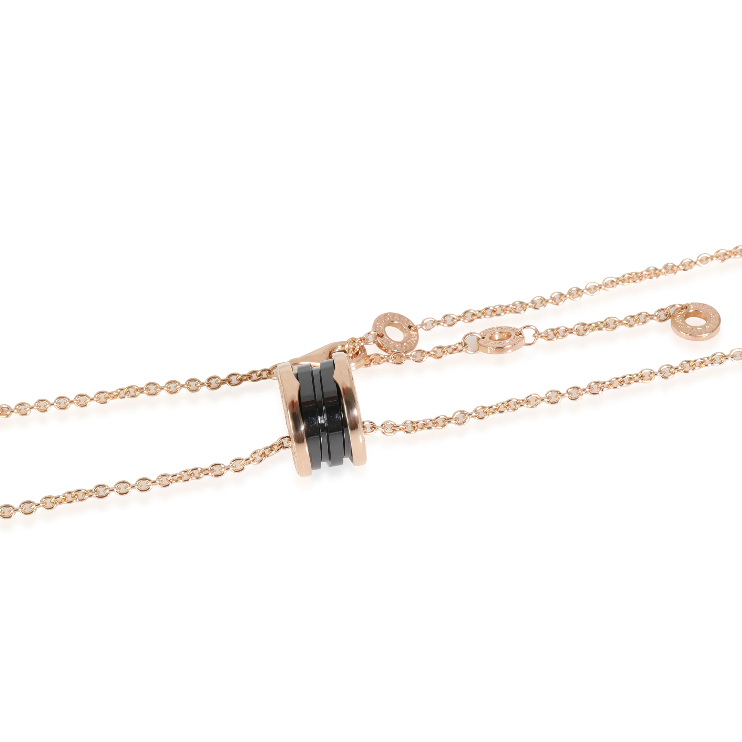 BVLGARI B.zero1 Pendant in 18k Rose Gold/Ceramic - Image 3