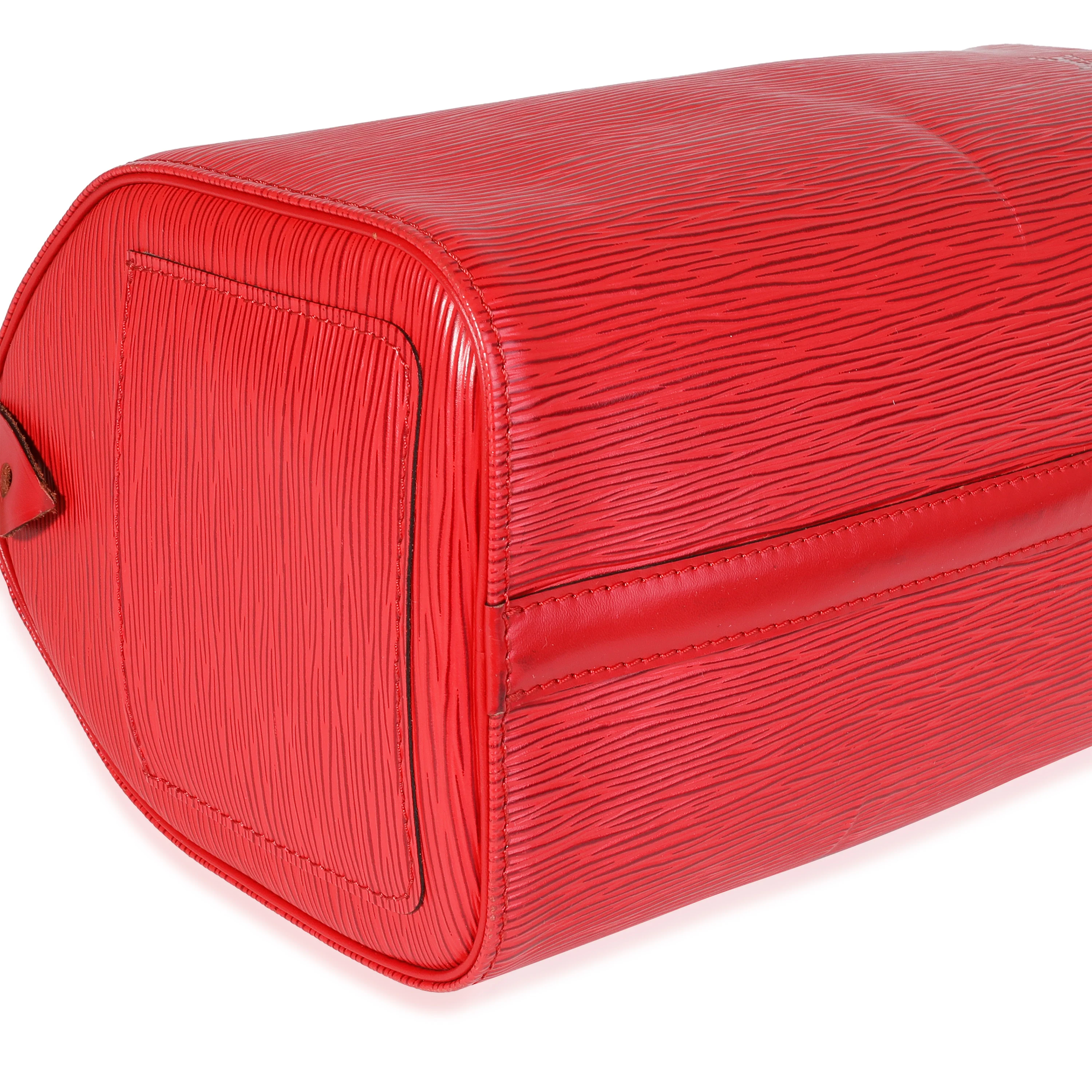 Louis Vuitton Red Epi Leather Speedy 25 - Image 6