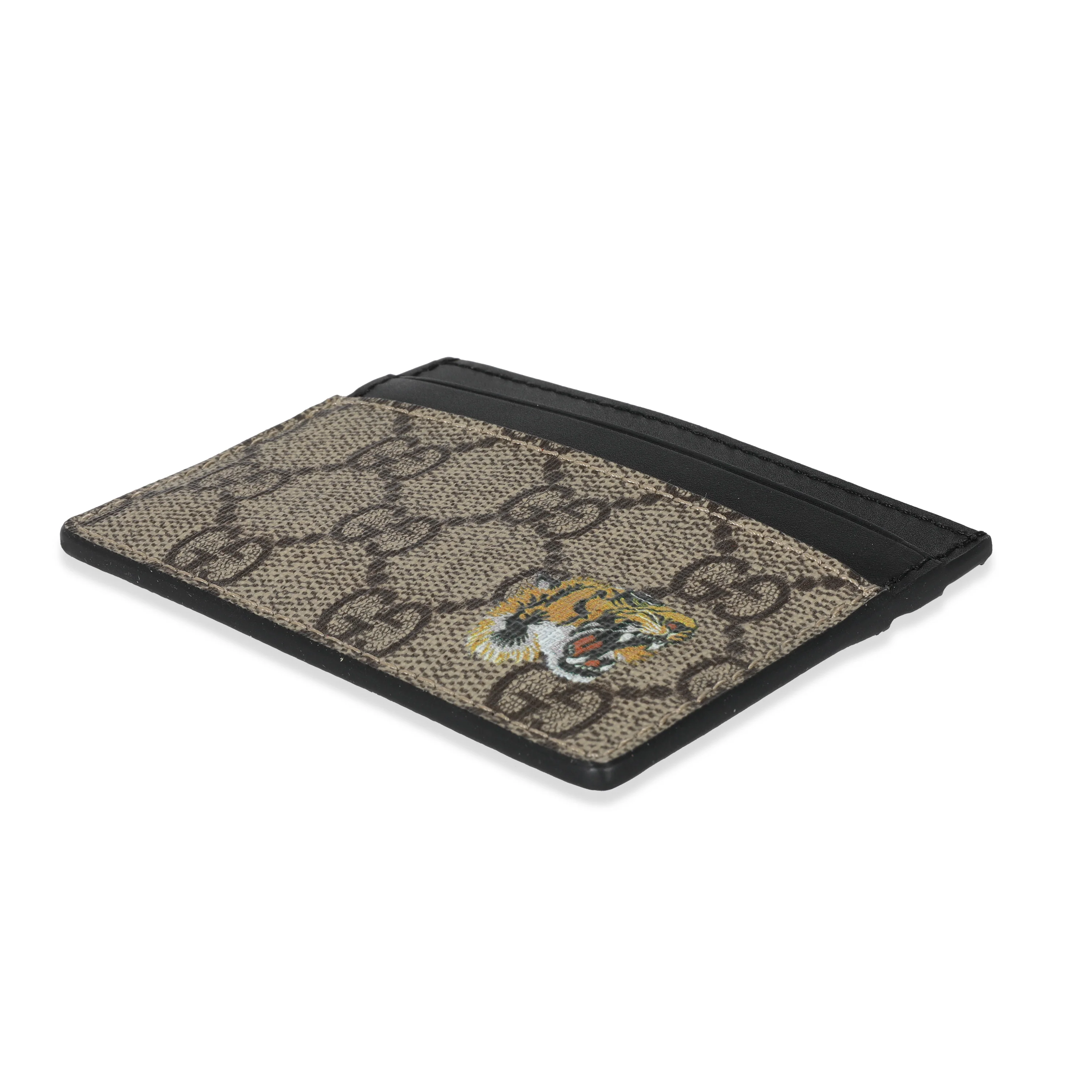 Gucci GG Supreme Monogram Tiger Print Card Holder - Image 6