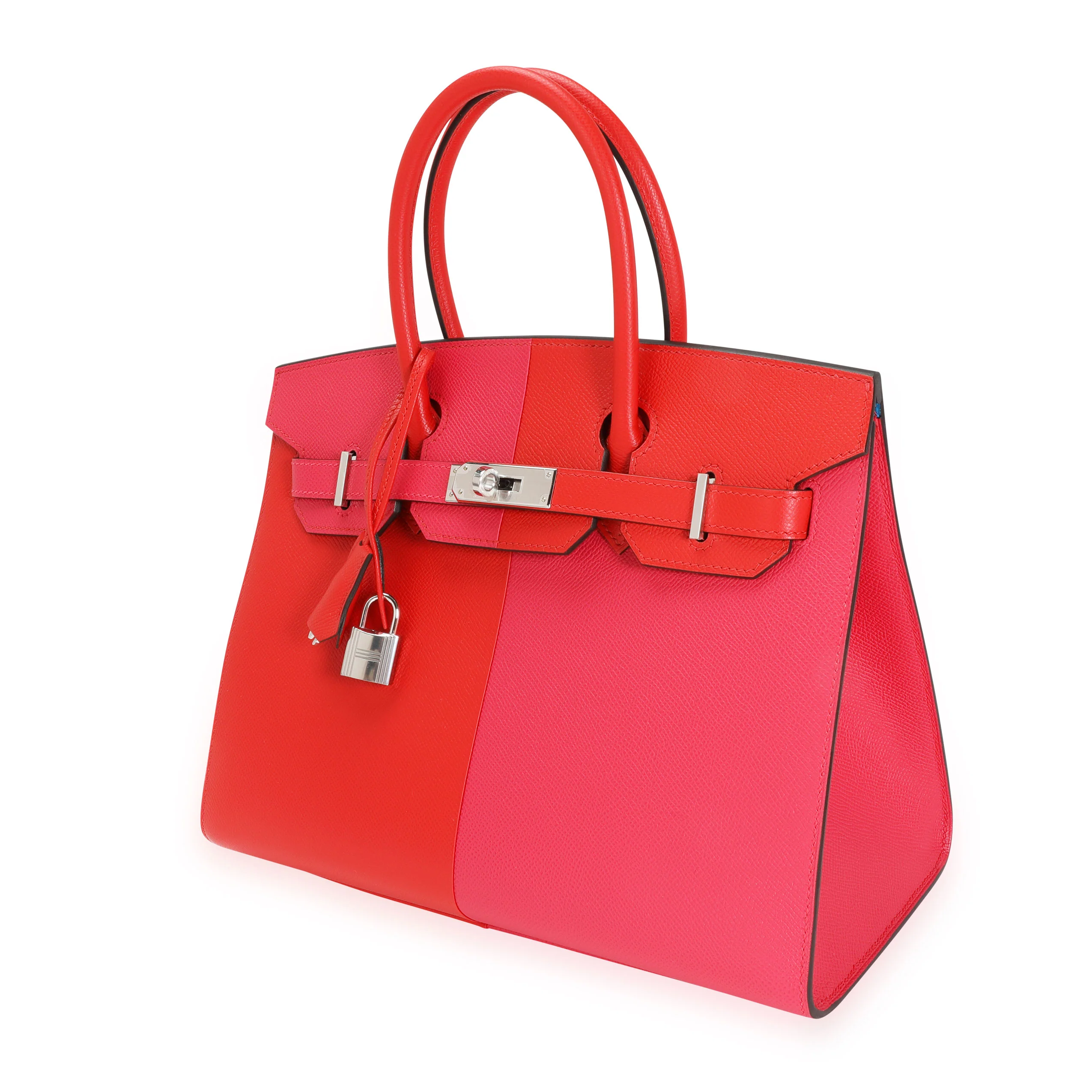 NIB Hermès Rouge De Coeur & Rose Extreme Epsom Sellier Birkin 30 PHW - Image 2