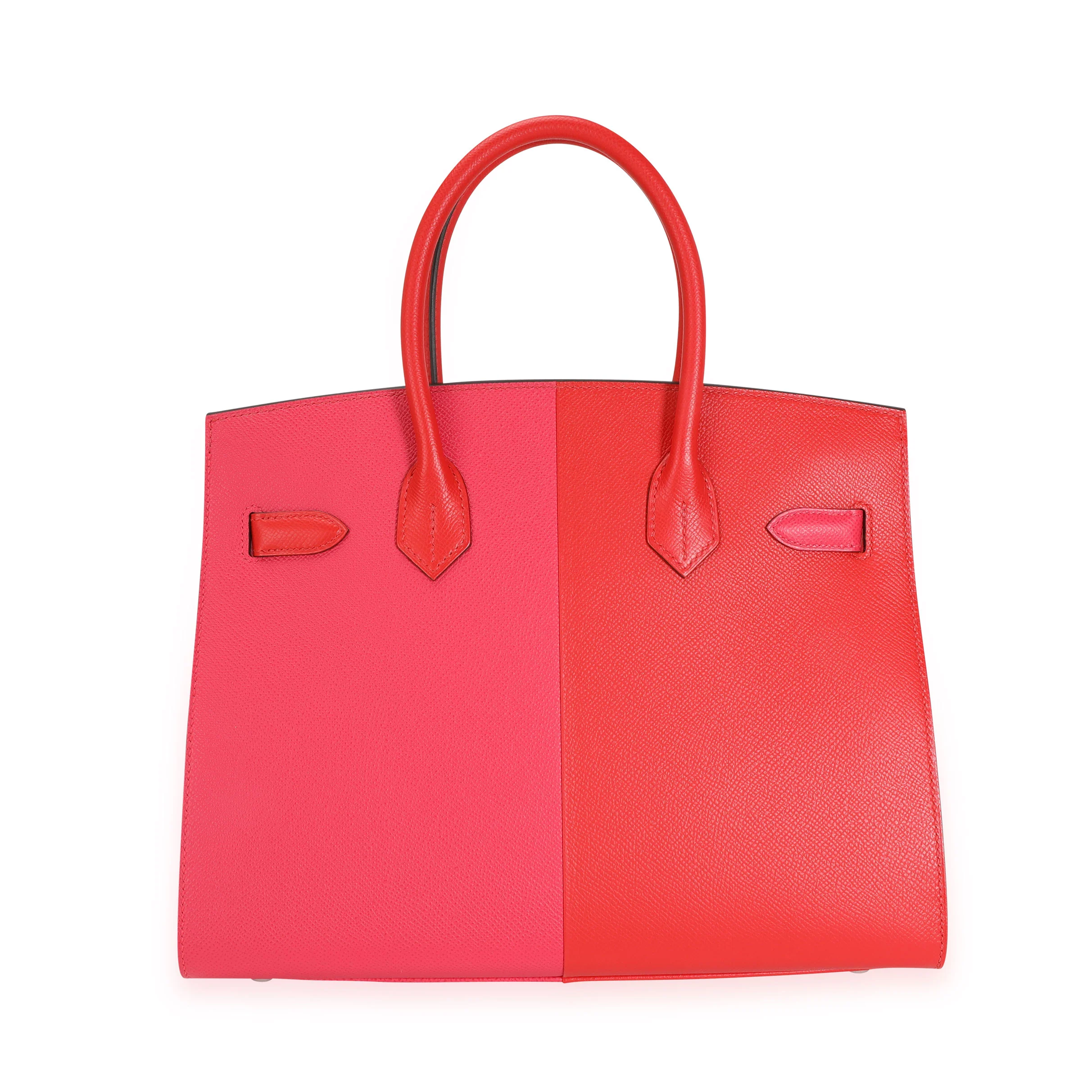 NIB Hermès Rouge De Coeur & Rose Extreme Epsom Sellier Birkin 30 PHW - Image 3