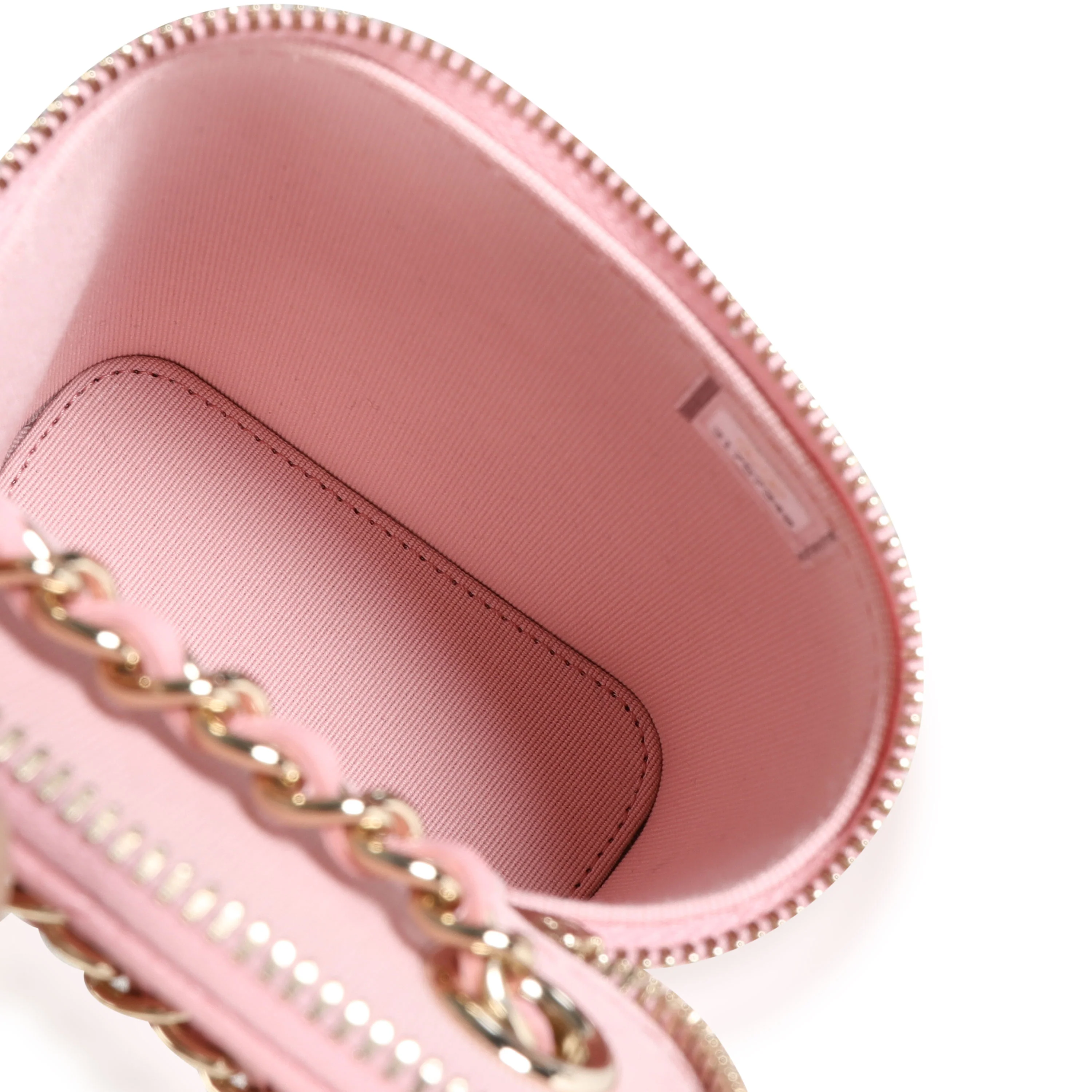 Chanel Pink Quilted Caviar Small Vertical Vanity Case - Image 8