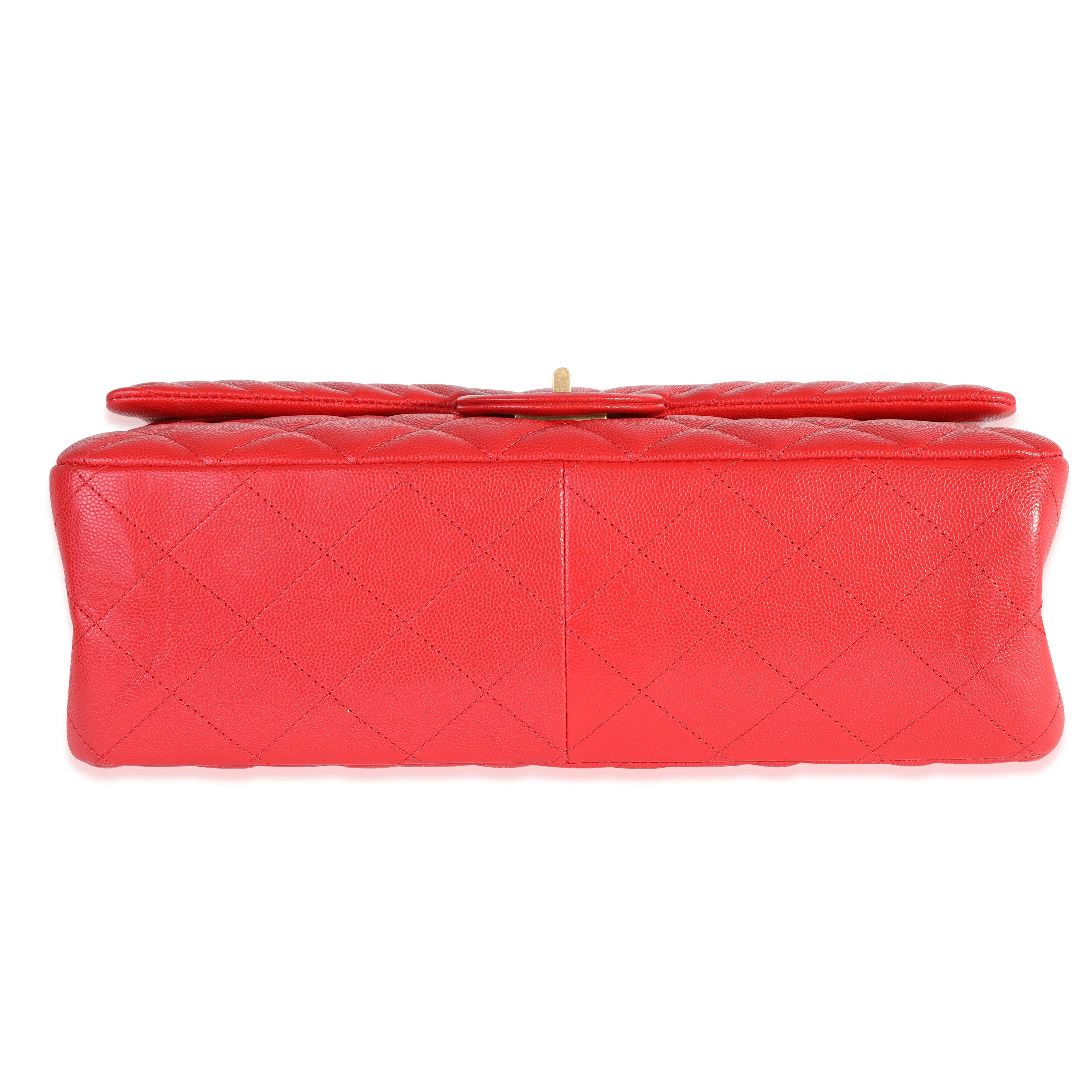 Red Caviar Quilted Reissue 2.55 227 Double Flap Handbag - Image 5