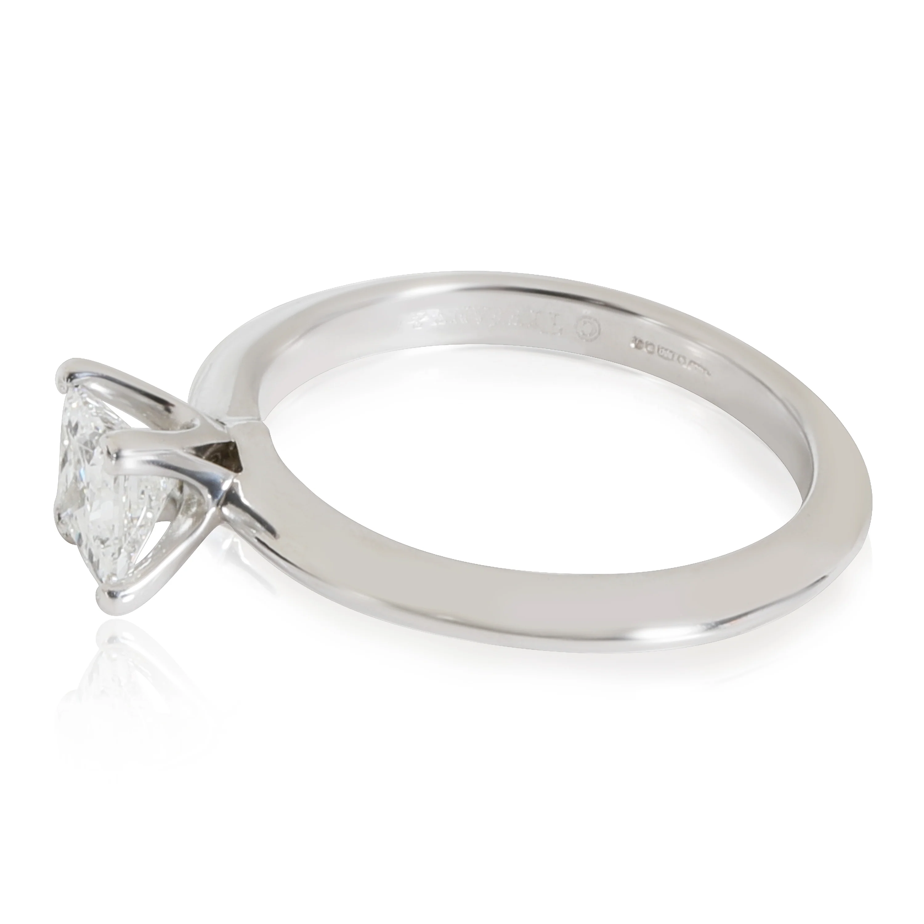 Tiffany & Co. Diamond Solitaire Ring in 950 Platinum E VS1 0.49 CTW - Image 2