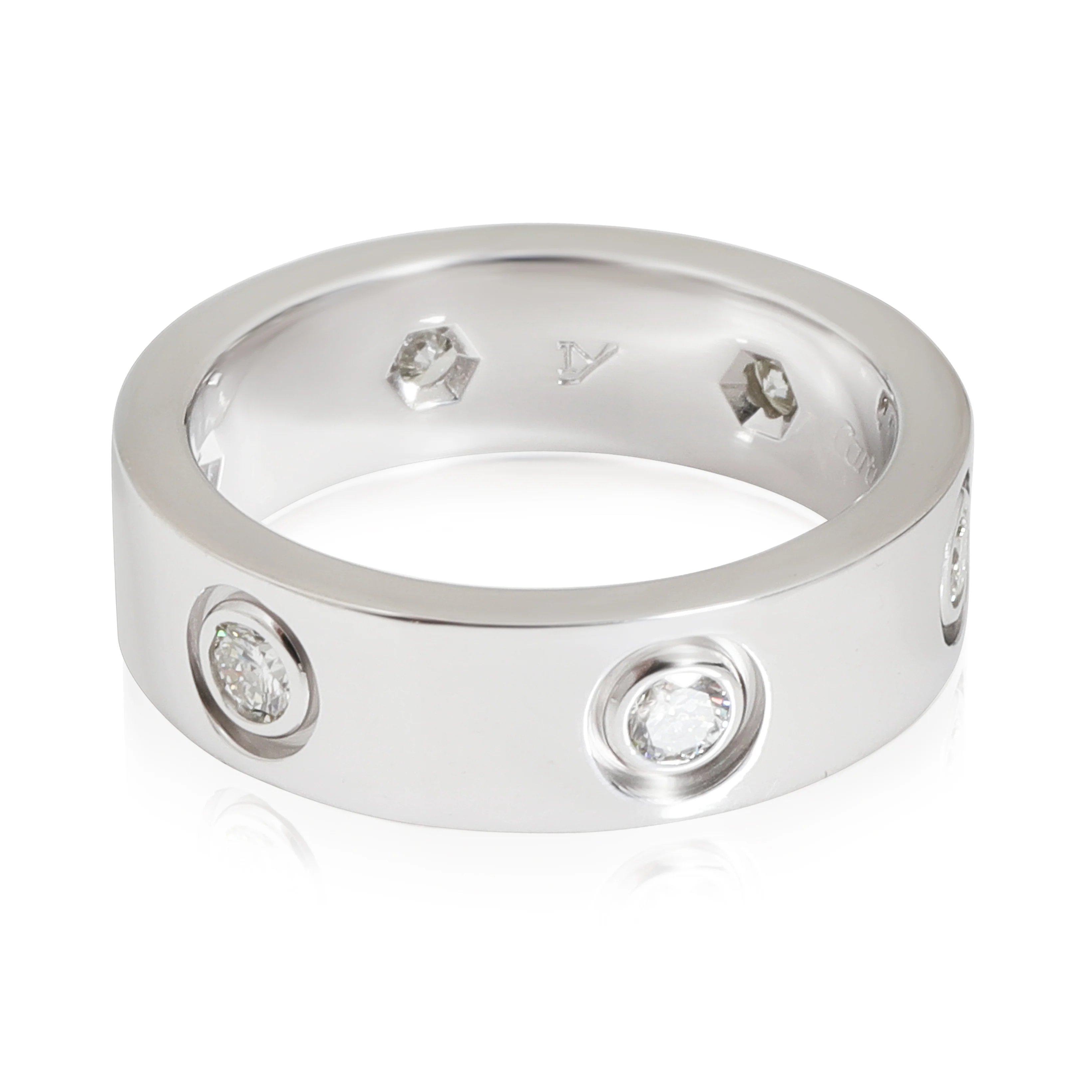 Love Ring, 6 Diamonds (White Gold) - Image 2