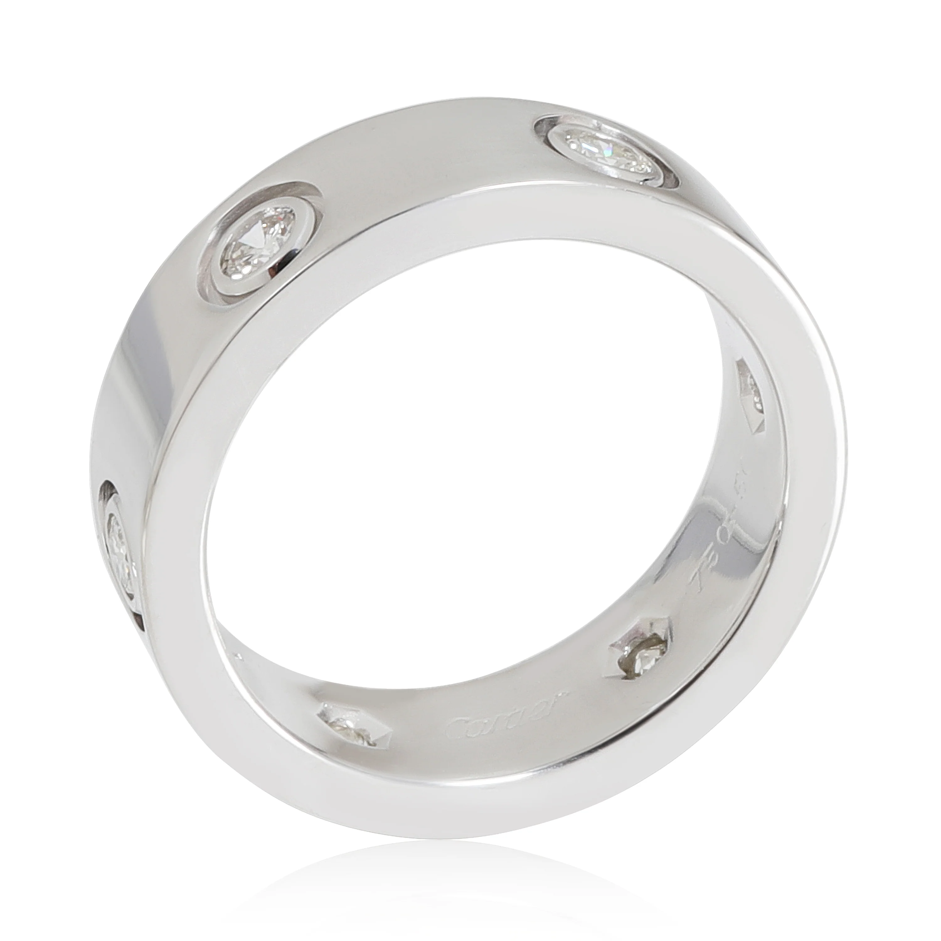 Love Ring, 6 Diamonds (White Gold) - Image 3