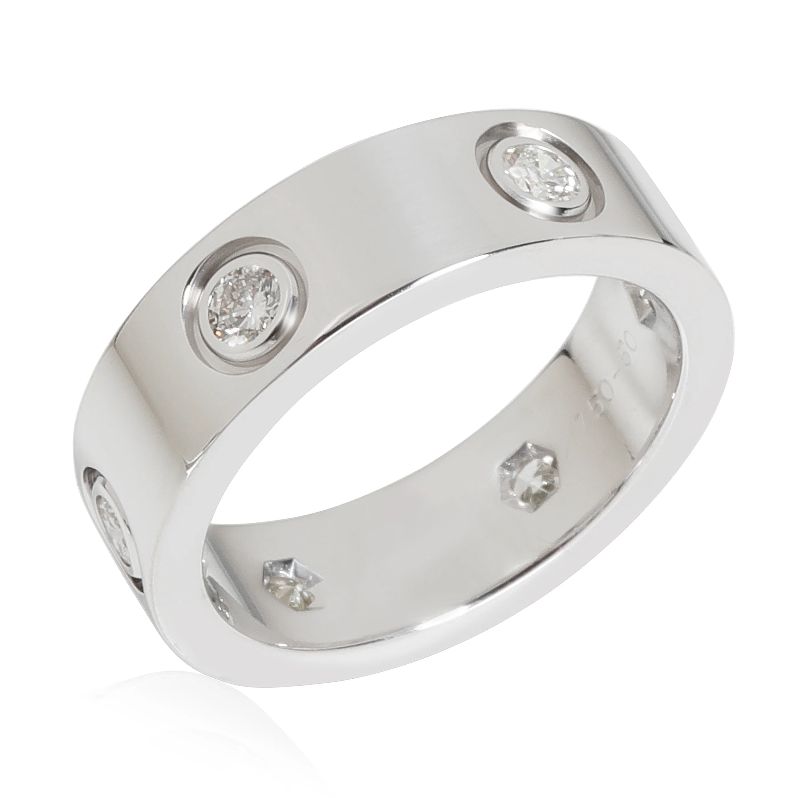 Love Ring, 6 Diamonds (White Gold) - Image 4