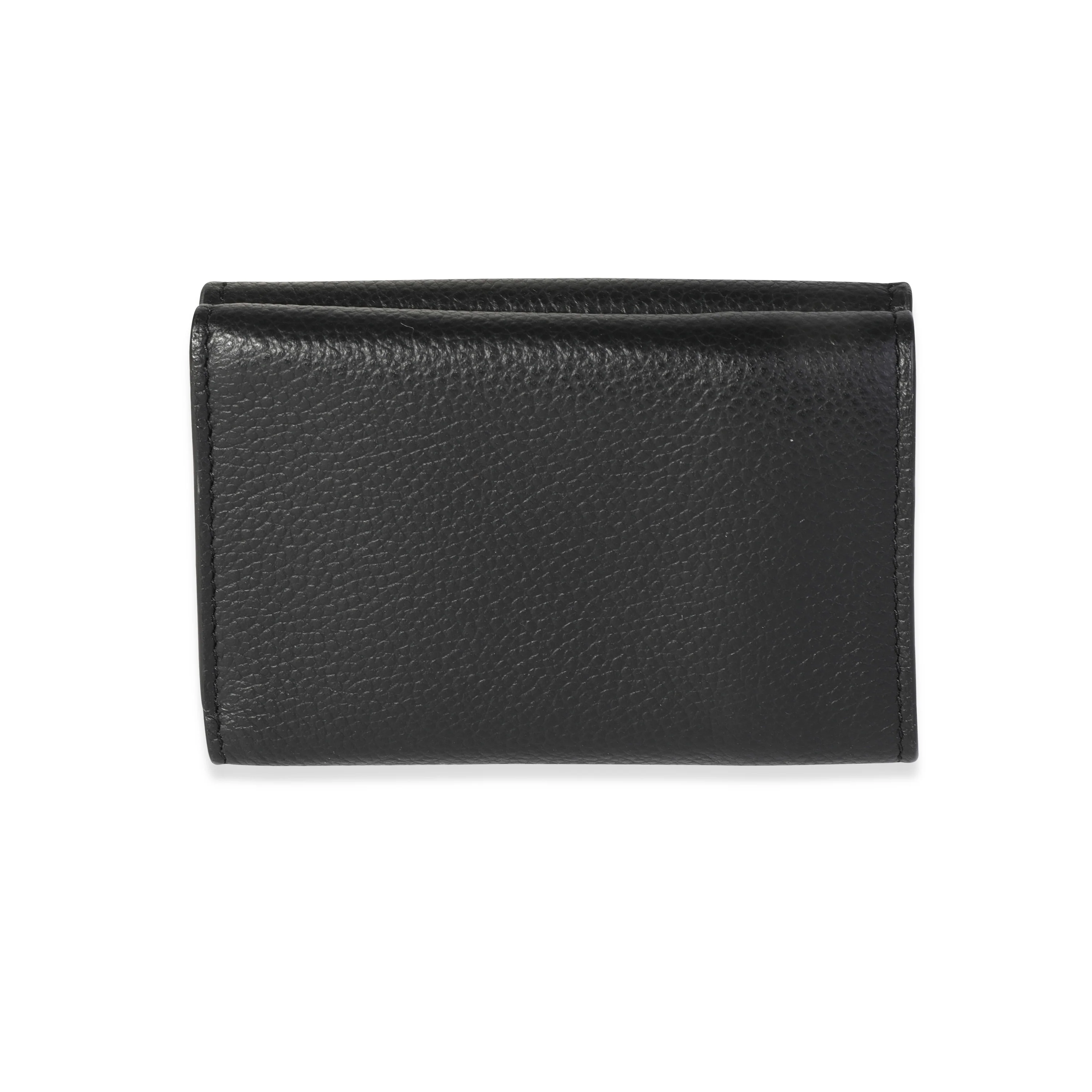 Saint Laurent Black Leather Tiny Wallet - Image 4
