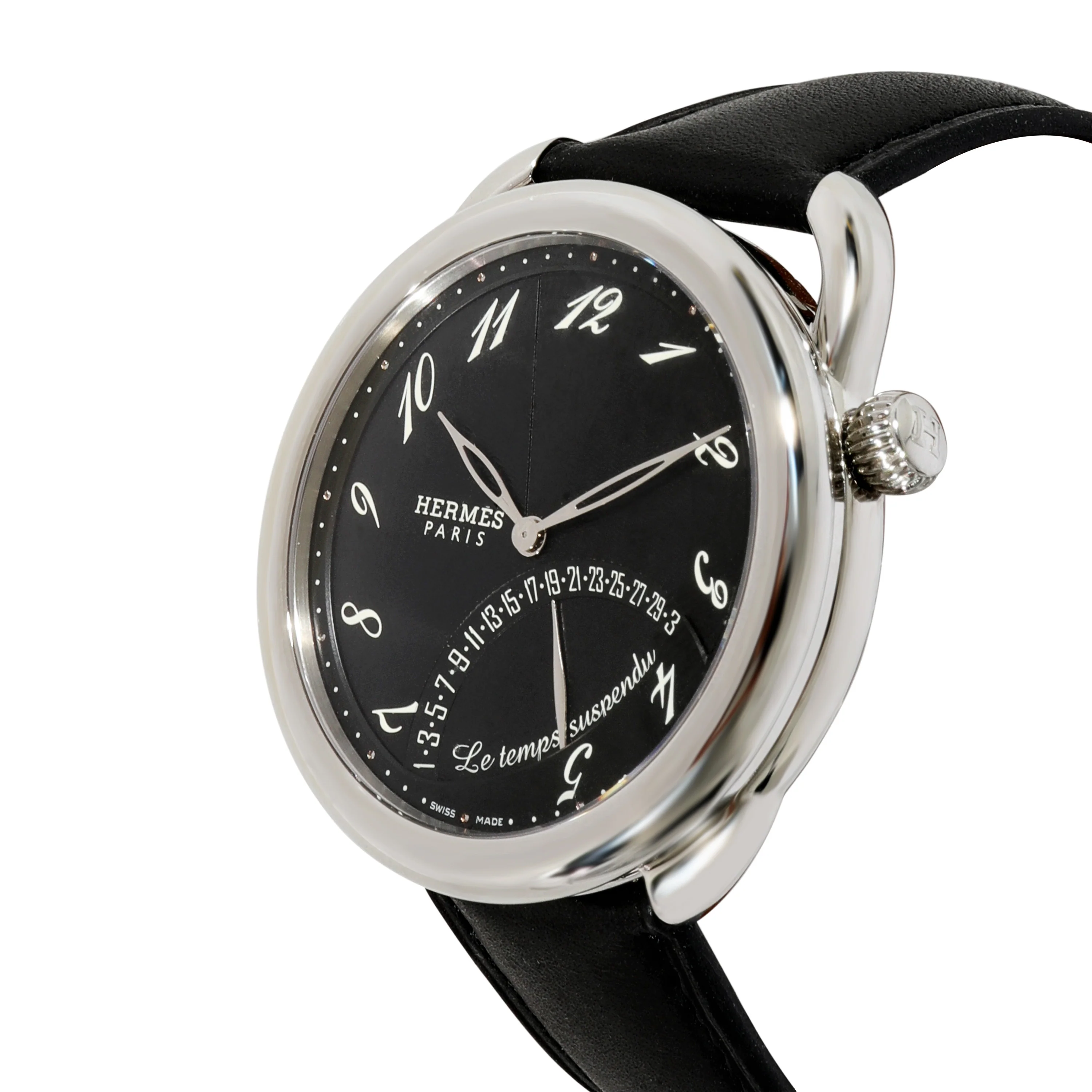 Hermès Arceau Le Temps Suspendu AR8.910.330.MNO Mens Watch in Stainless Steel - Image 3
