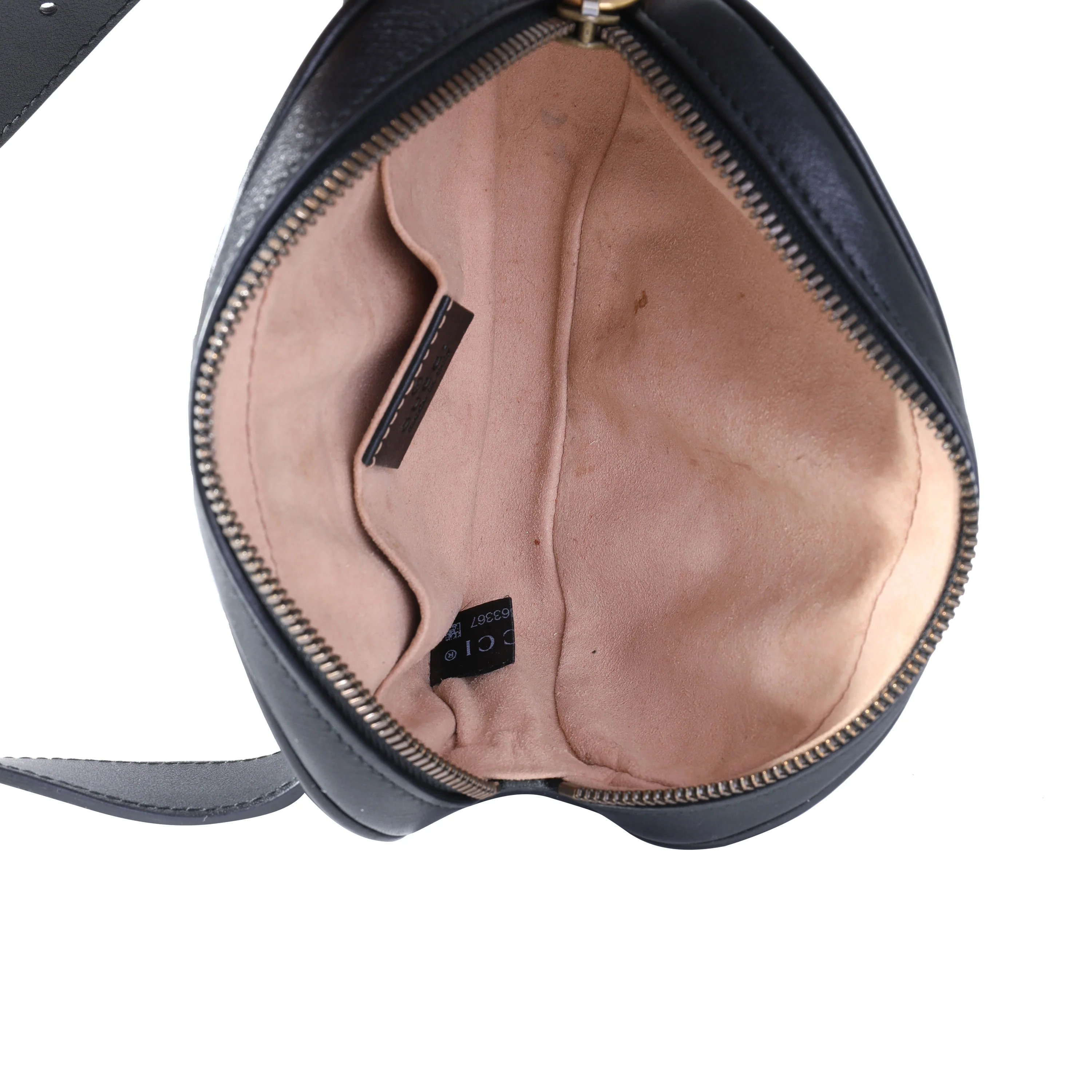 Black Matelassé Calfskin Marmont Belt Bag 75/30 - Image 5