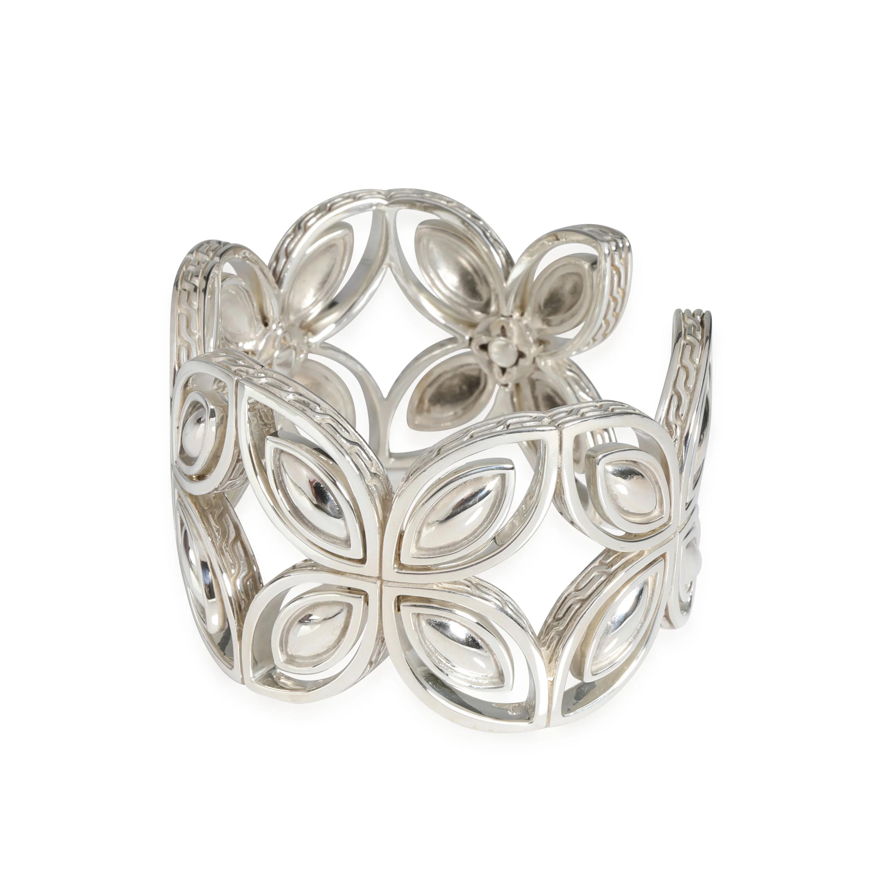 Kawung Flower Cuff in  Sterling Silver - Image 2