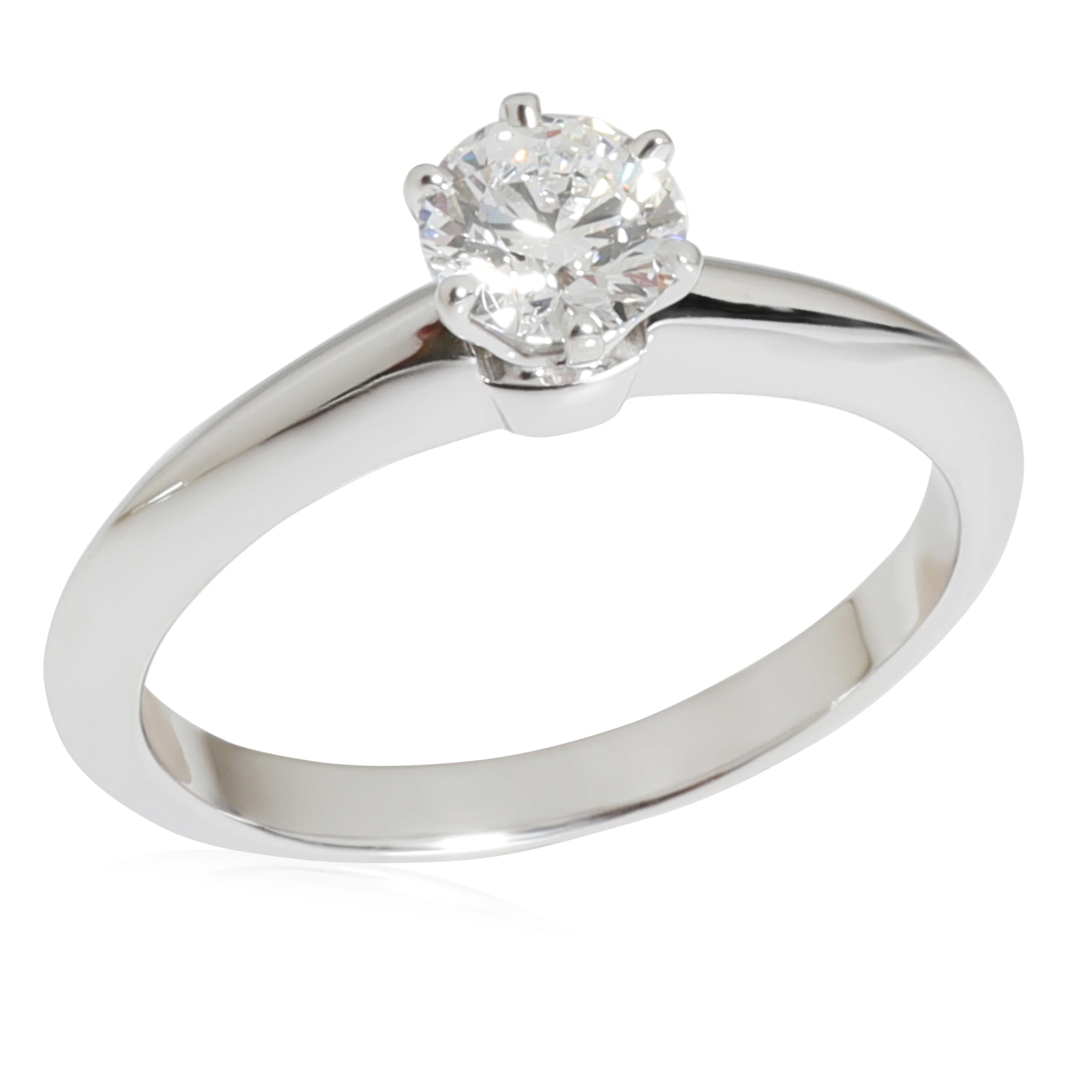Tiffany & Co. Diamond Engagement Ring in Platinum D IF 0.46 CTW - Image 3