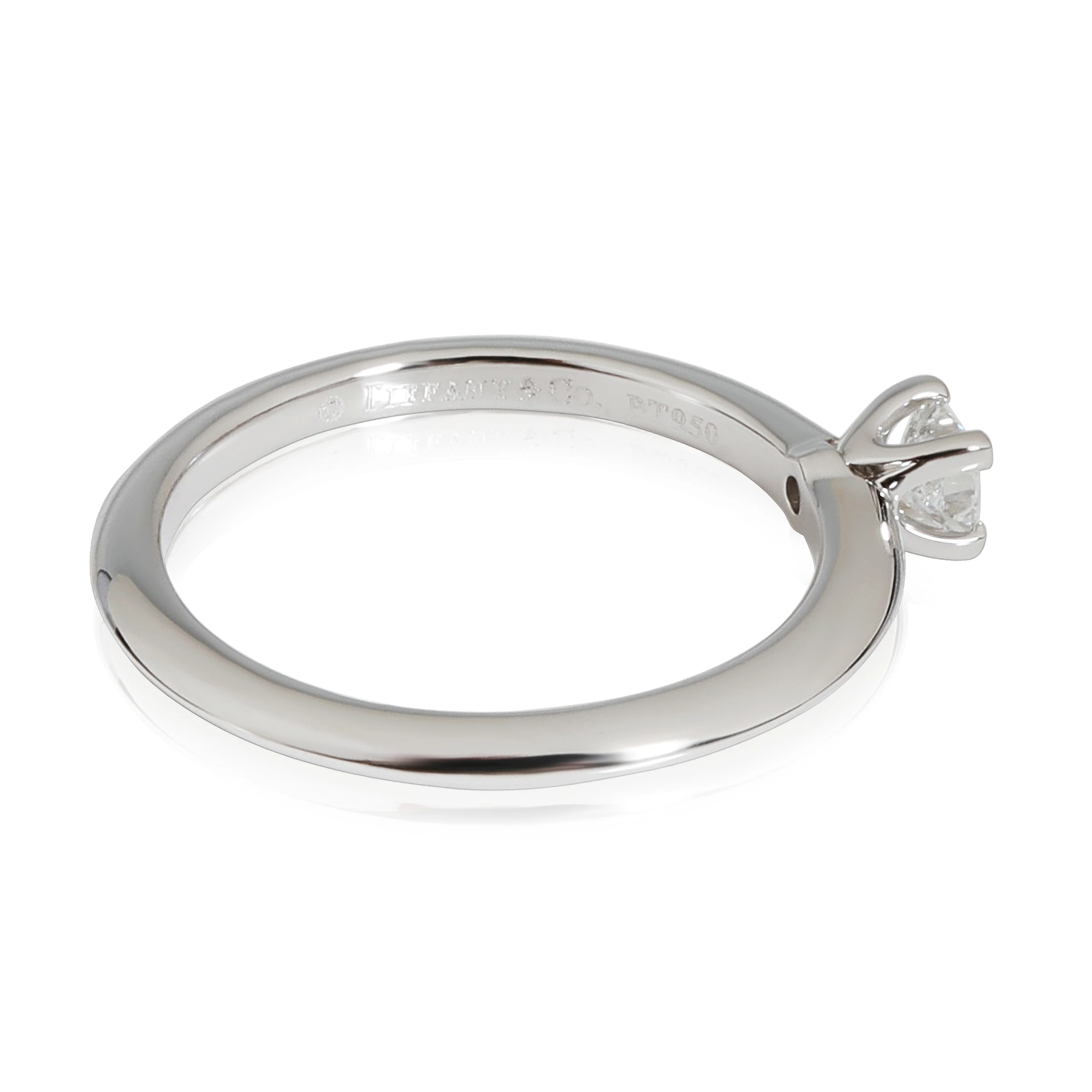 Tiffany & Co. Diamond Princess Cut Engagement Ring in Platinum D VS1 0.18 CTW - Image 2