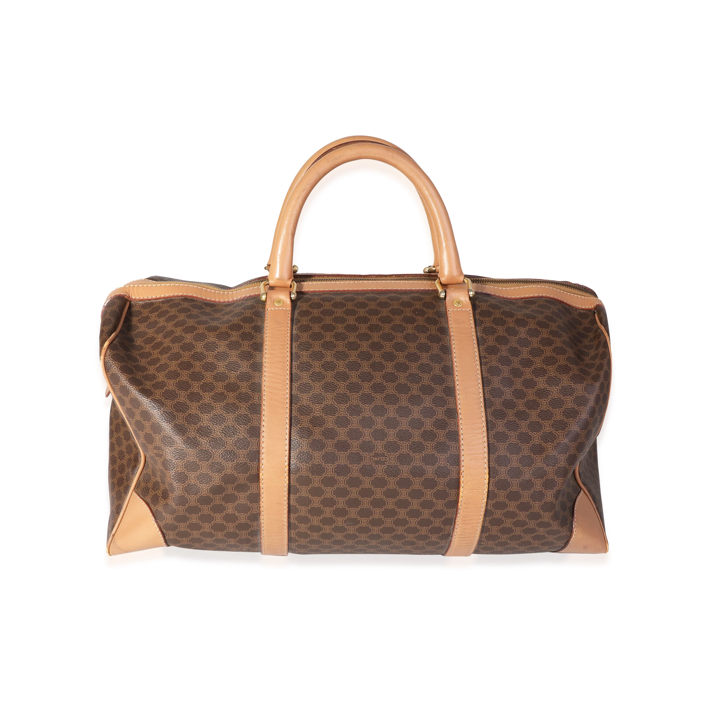 Celine Vintage Macadam Triomphe Duffle Bag - Image 3