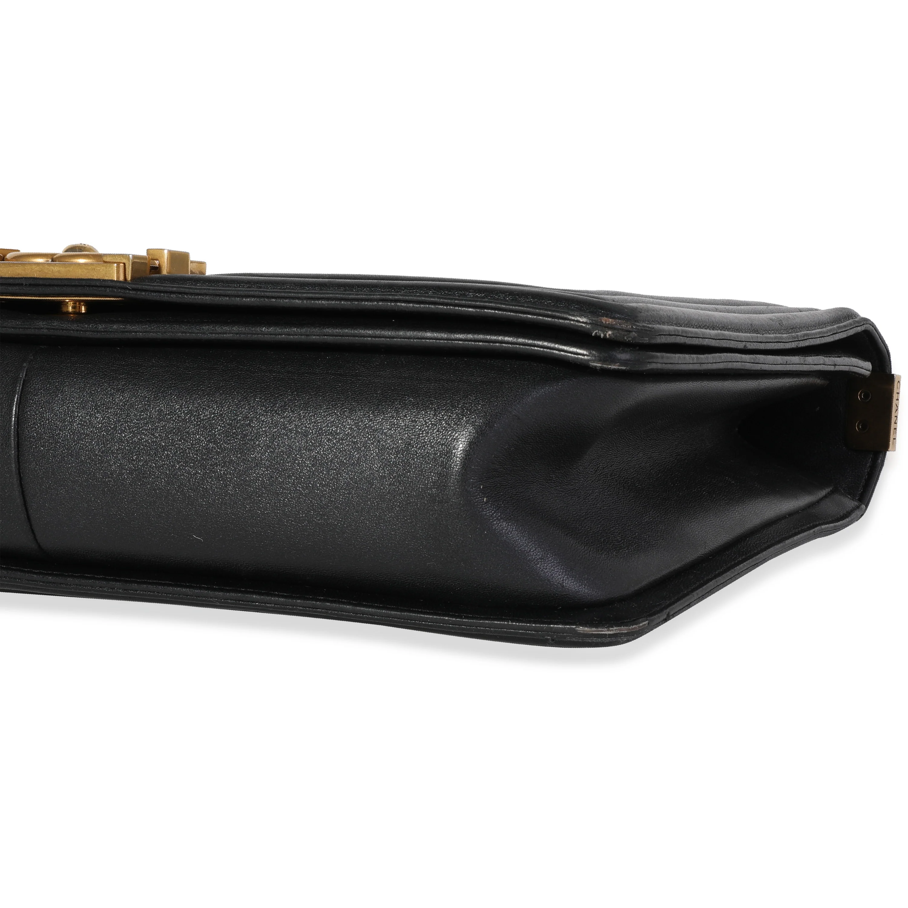 Chanel Black Quilted Lambskin XL Boy Bag - Image 7
