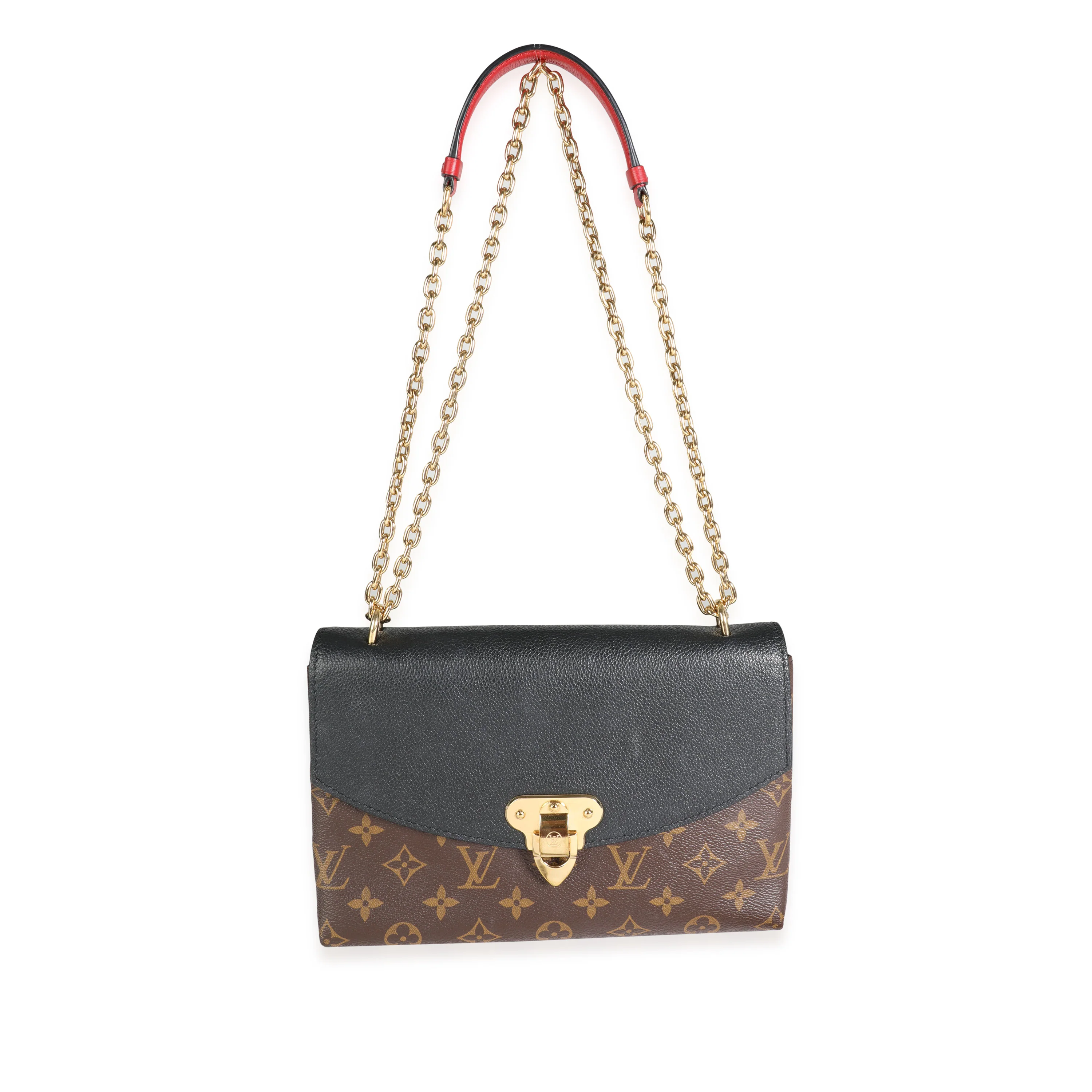 Louis Vuitton Monogram Canvas & Black Grained Leather Saint-Placide - Image 4