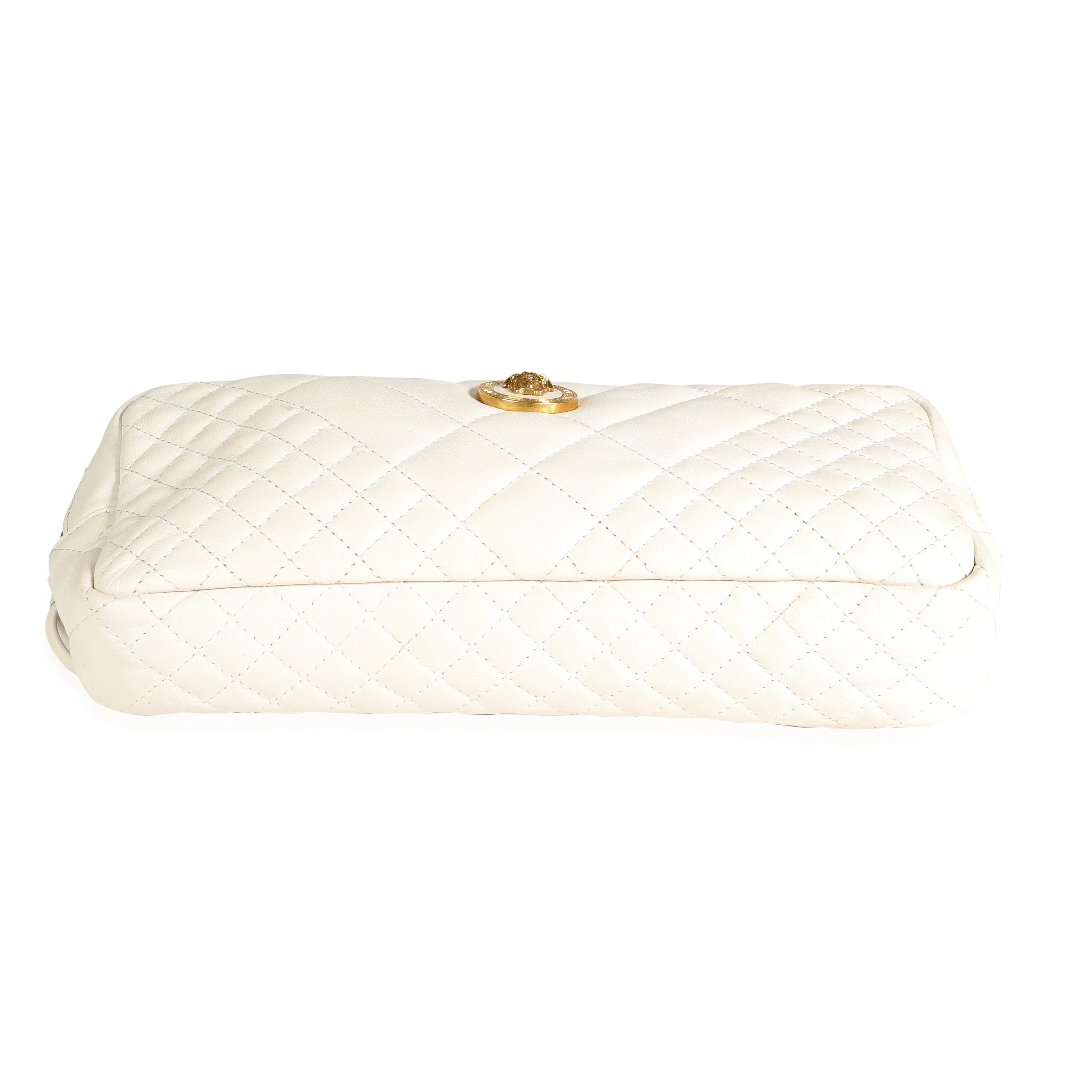 White Quilted Nappa Leather Vanitas Belt Bag - Image 4