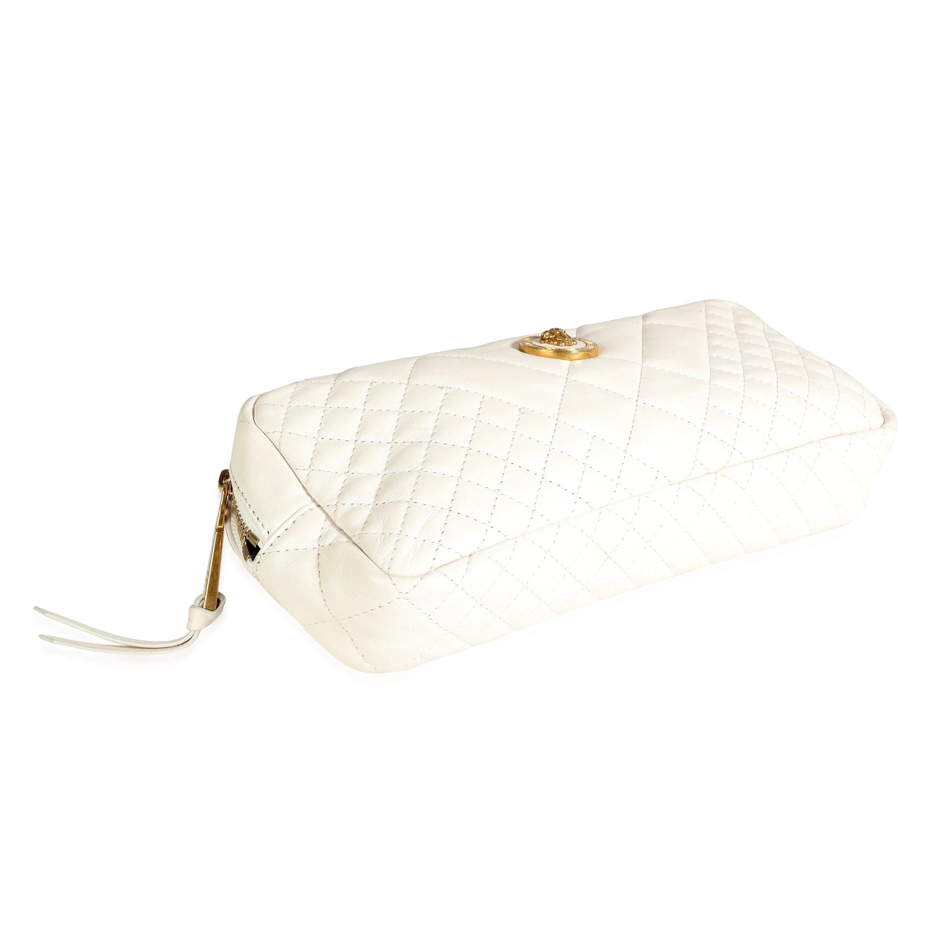 White Quilted Nappa Leather Vanitas Belt Bag - Image 5