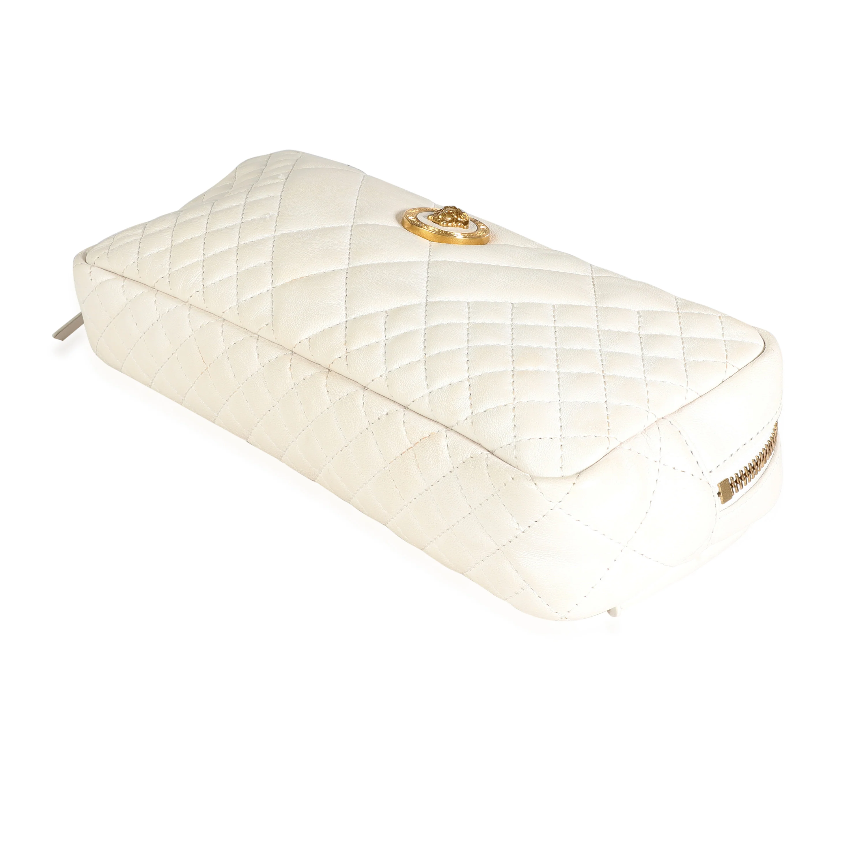 White Quilted Nappa Leather Vanitas Belt Bag - Image 6