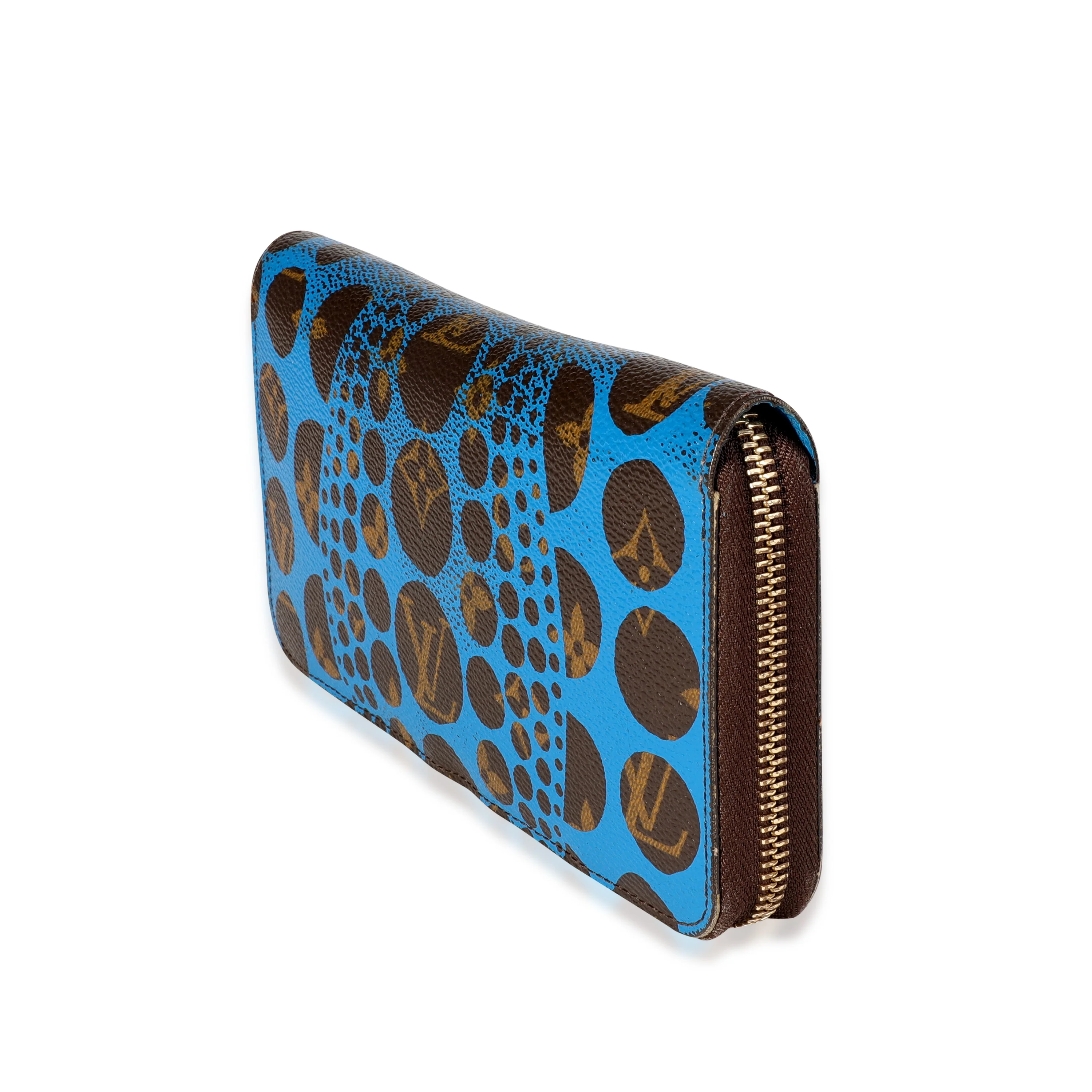 Louis Vuitton x Yayoi Kusama Blue Infinity Dots Monogram Canvas Zippy Wallet - Image 2