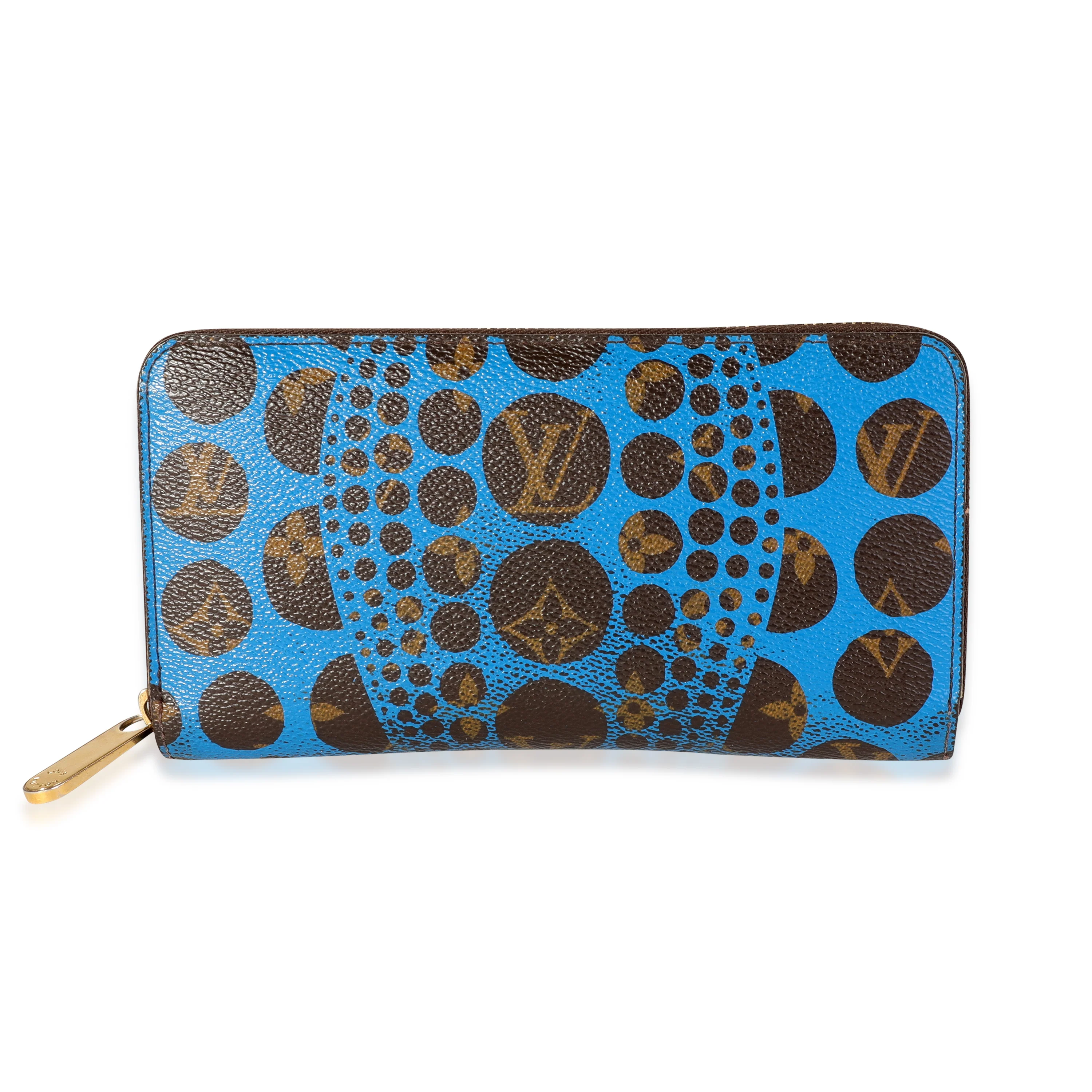 Louis Vuitton x Yayoi Kusama Blue Infinity Dots Monogram Canvas Zippy Wallet - Image 3