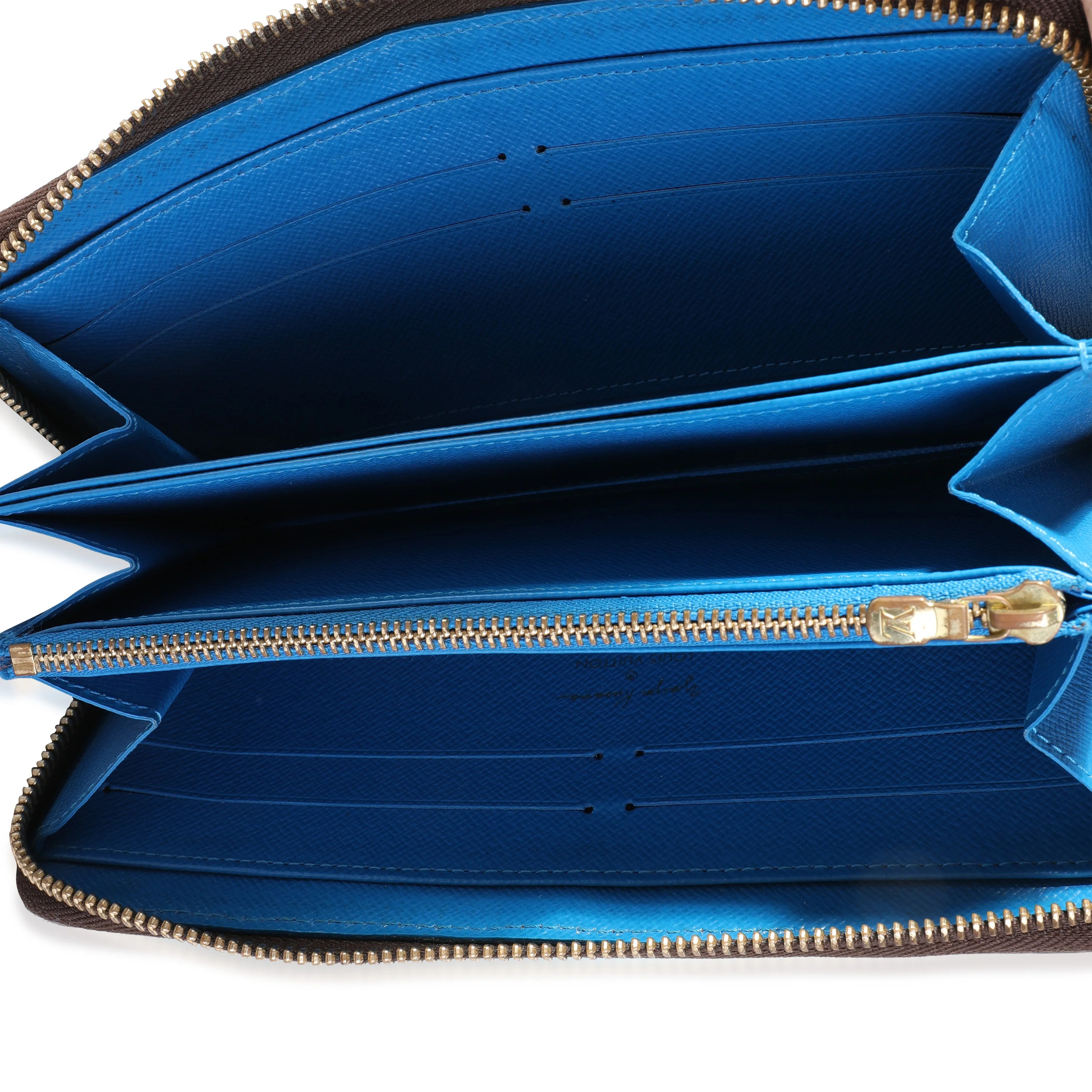 Louis Vuitton x Yayoi Kusama Blue Infinity Dots Monogram Canvas Zippy Wallet - Image 7