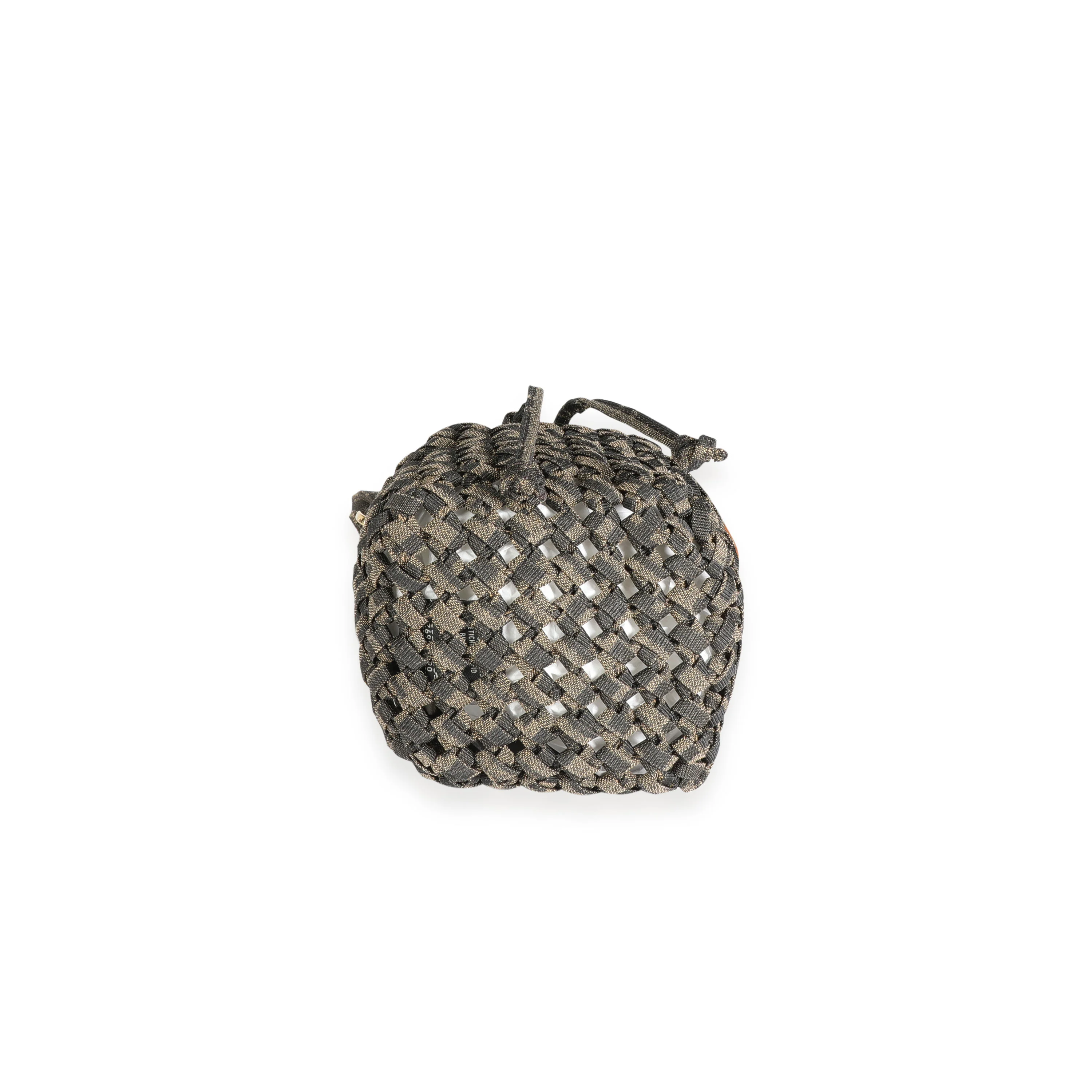 Brown Jacquard Interlace Canvas Mini Mon Tresor - Image 4